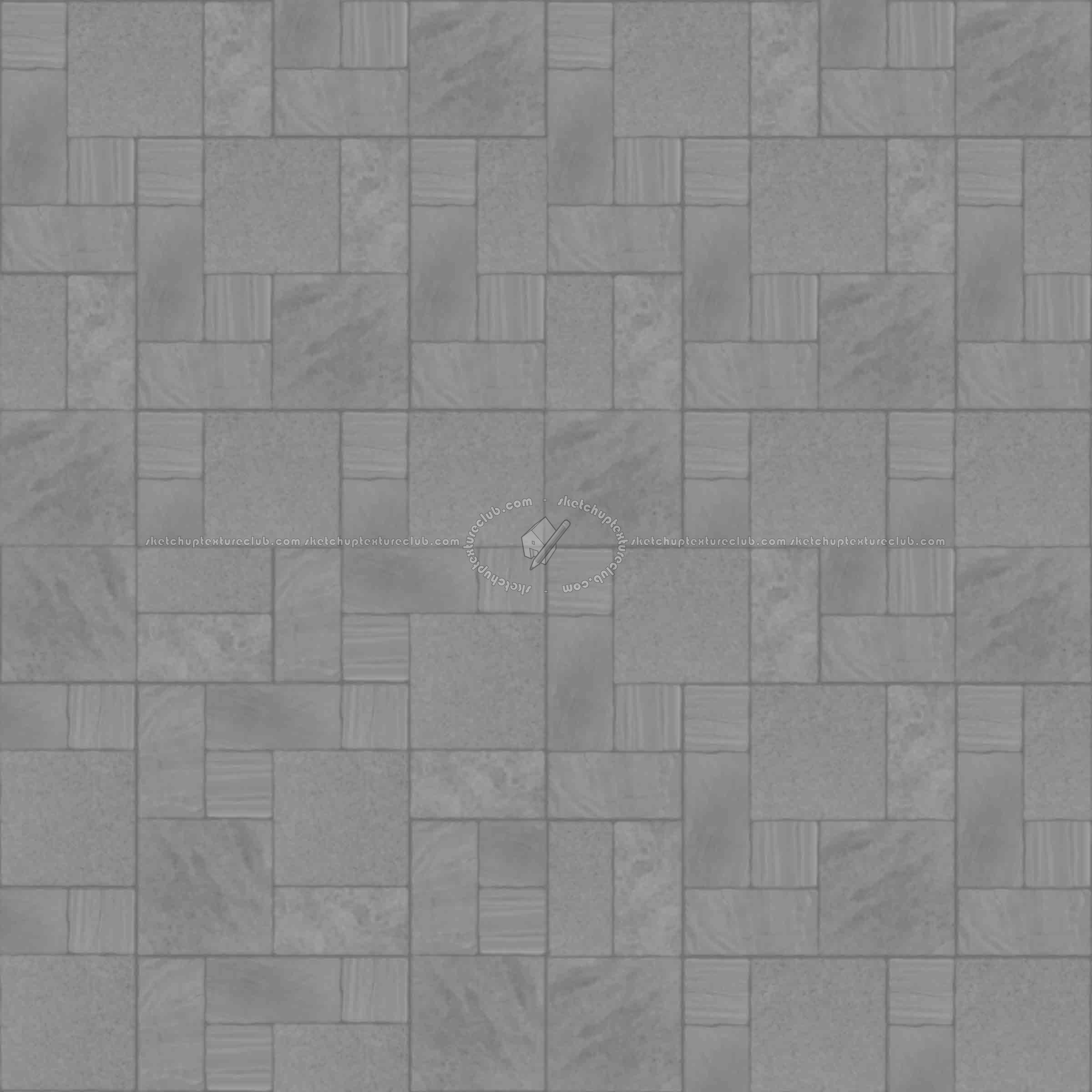 Textures   -   ARCHITECTURE   -   PAVING OUTDOOR   -   Pavers stone   -   Blocks mixed  - Pavers stone mixed size texture seamless 06149 - Displacement