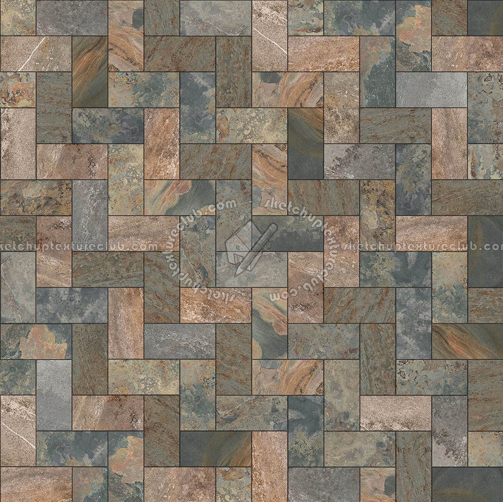 Textures   -   ARCHITECTURE   -   PAVING OUTDOOR   -   Pavers stone   -   Herringbone  - Slate paving herringbone seamless 22254 (seamless)