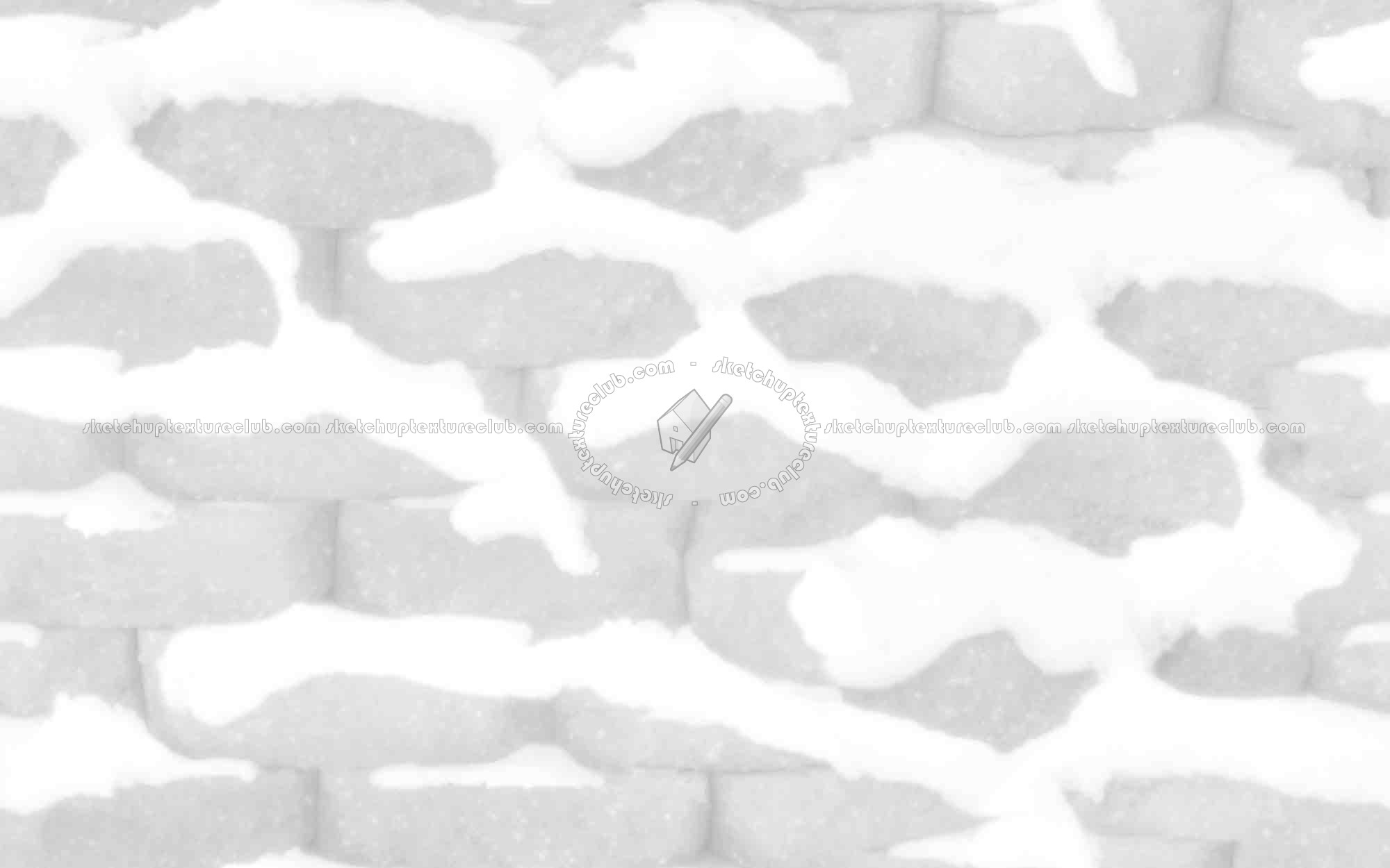 Textures   -   ARCHITECTURE   -   BRICKS   -   Special Bricks  - Snow bricks texture seamless 17105 - Ambient occlusion