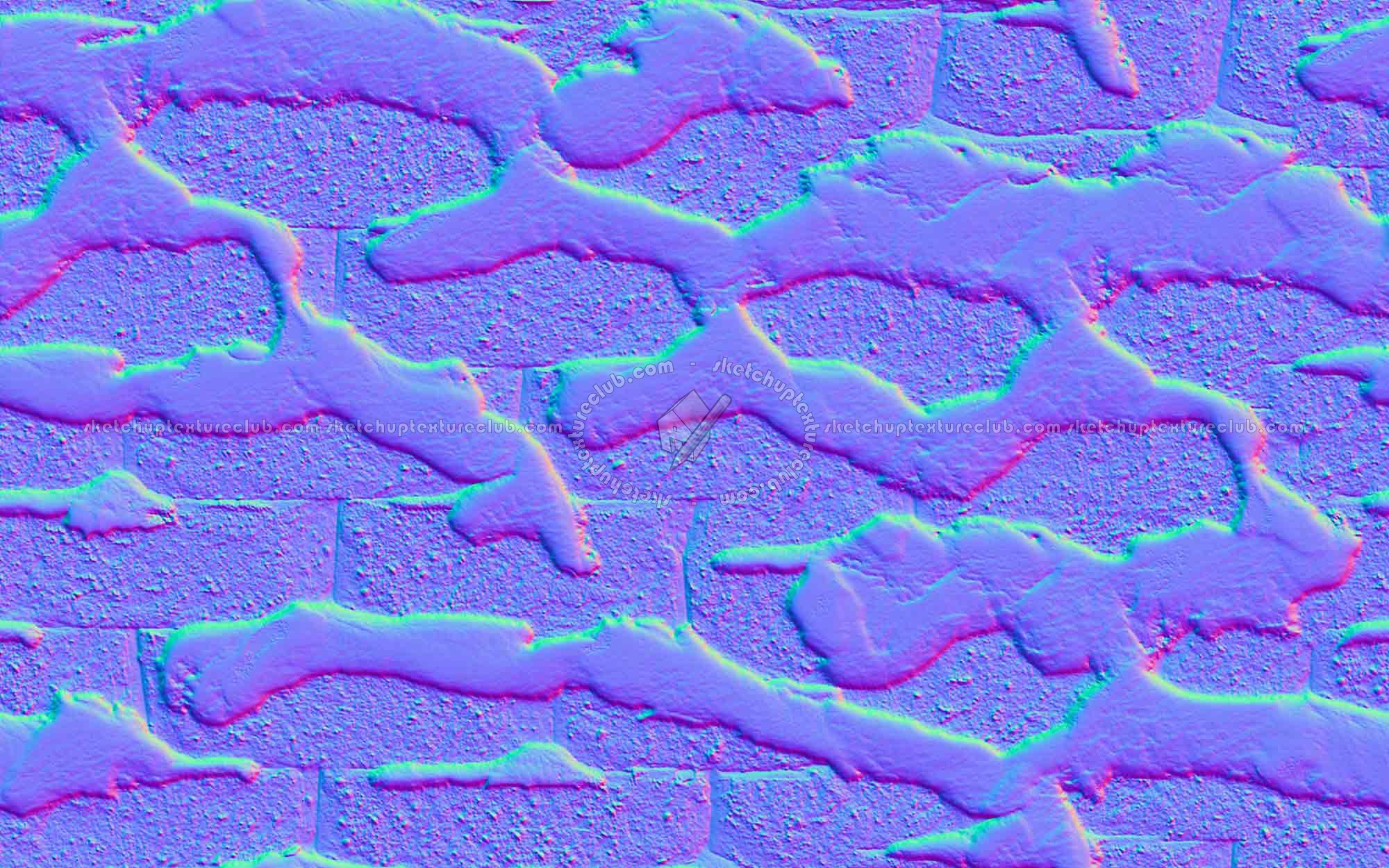 Textures   -   ARCHITECTURE   -   BRICKS   -   Special Bricks  - Snow bricks texture seamless 17105 - Normal