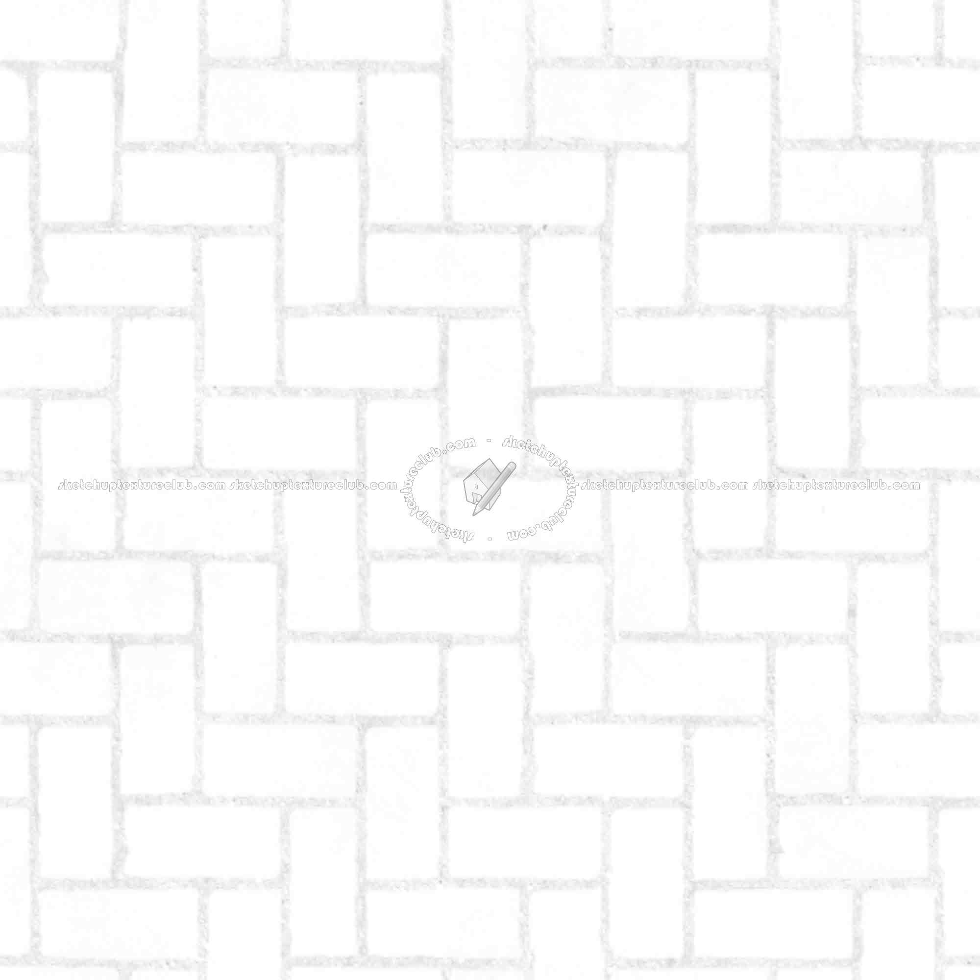 Textures   -   ARCHITECTURE   -   PAVING OUTDOOR   -   Concrete   -   Herringbone  - Concrete paving herringbone outdoor texture seamless 05853 - Ambient occlusion