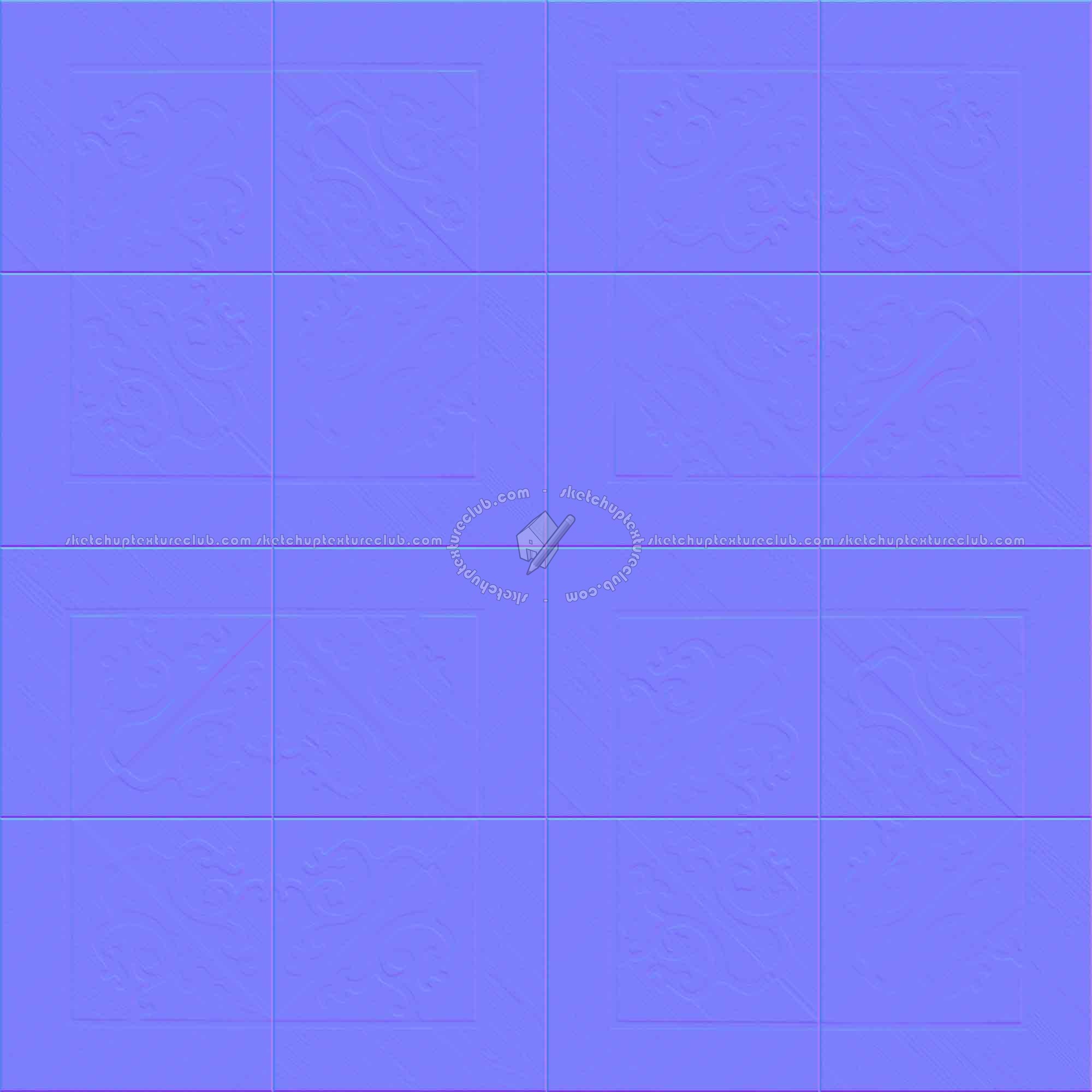 Textures   -   ARCHITECTURE   -   WOOD FLOORS   -   Geometric pattern  - Parquet geometric pattern texture seamless 04785 - Normal