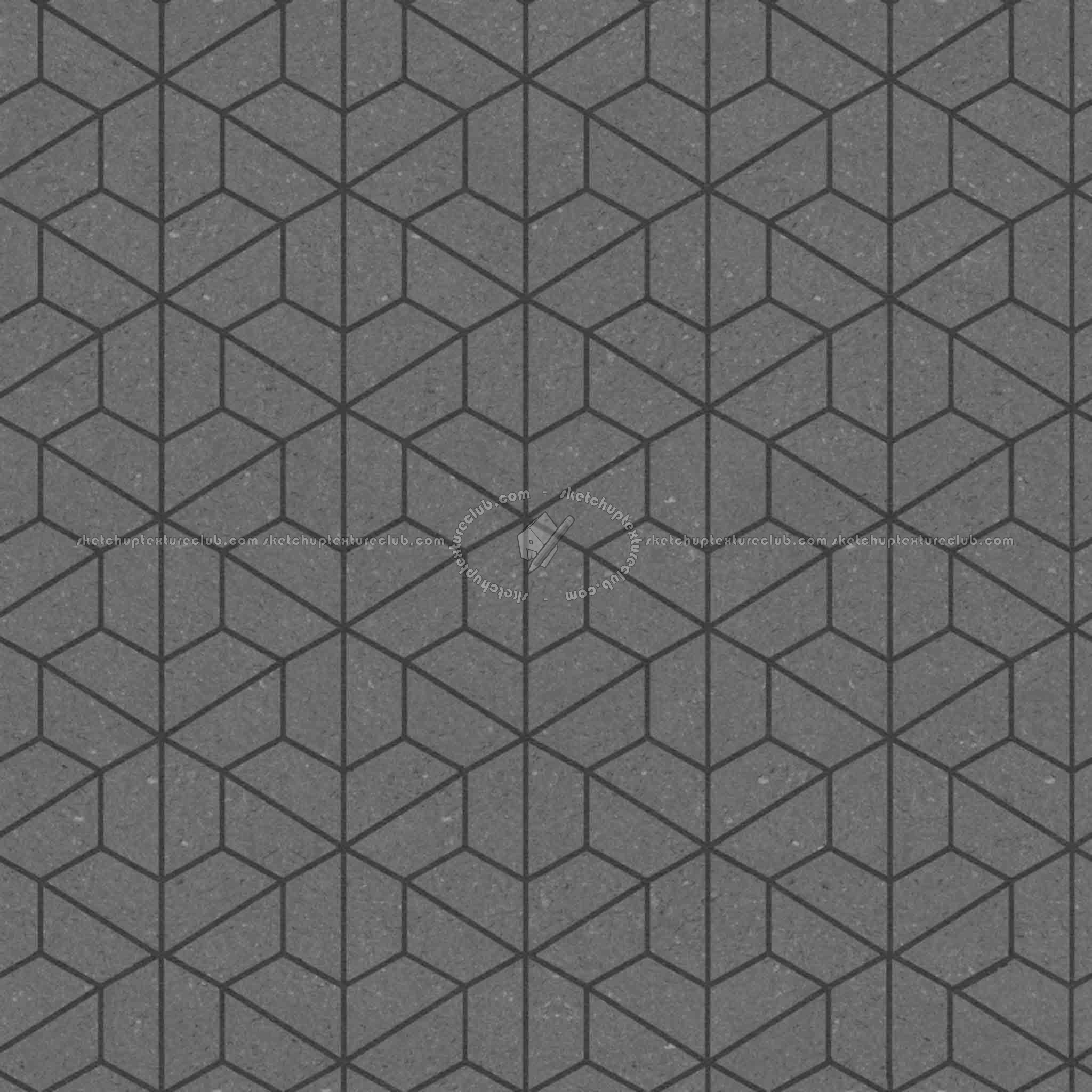 Textures   -   ARCHITECTURE   -   PAVING OUTDOOR   -   Concrete   -   Blocks mixed  - Paving concrete mixed size texture seamless 05624 - Displacement