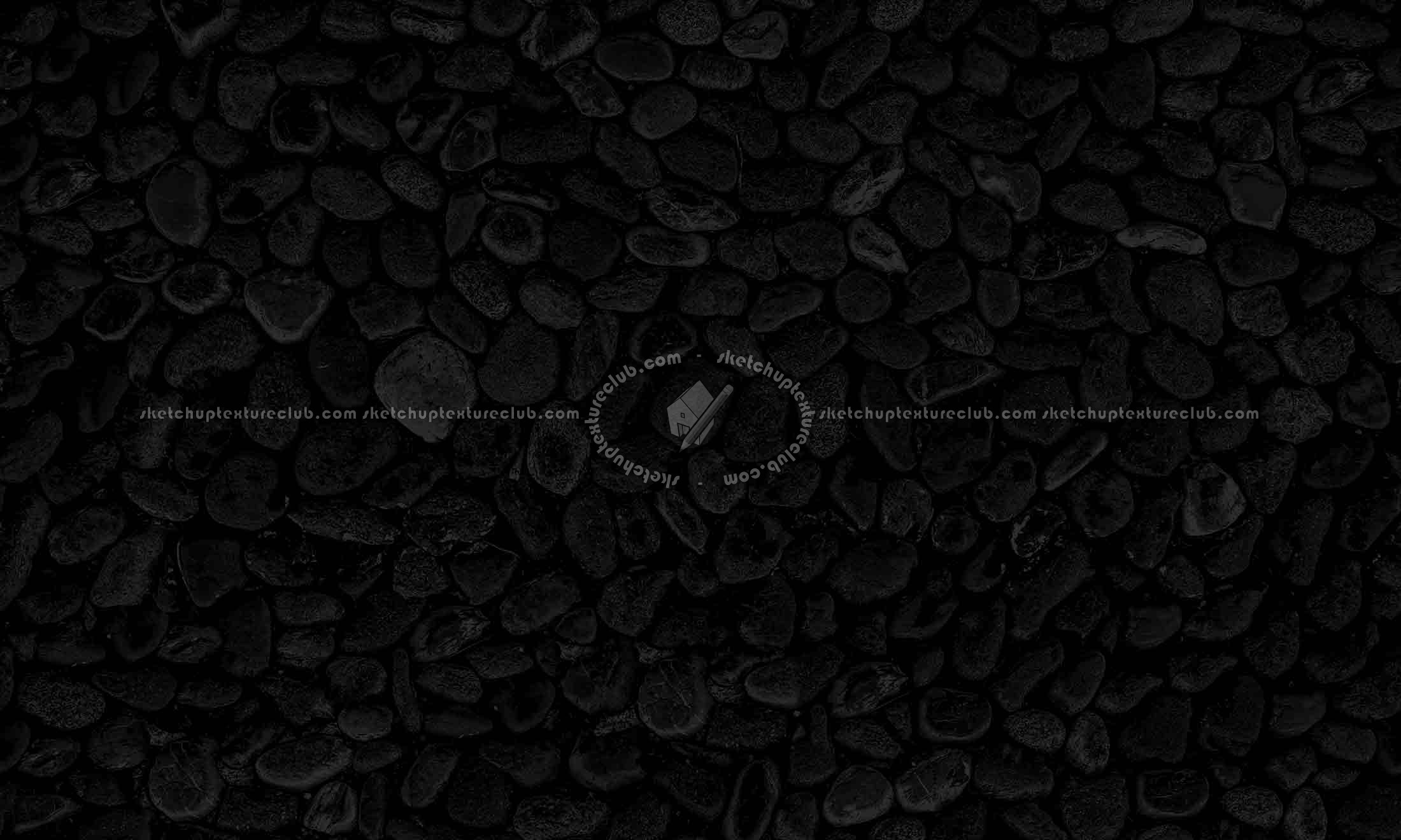 Textures   -   ARCHITECTURE   -   ROADS   -   Paving streets   -   Rounded cobble  - Road rounded cobblestone texture seamless 19802 - Specular