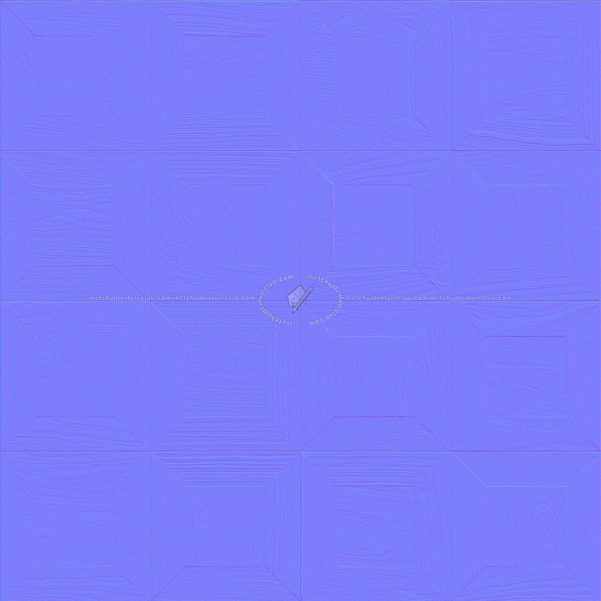 Textures   -   ARCHITECTURE   -   WOOD FLOORS   -   Parquet square  - American walnut square wood flooring texture seamless 21058 - Normal