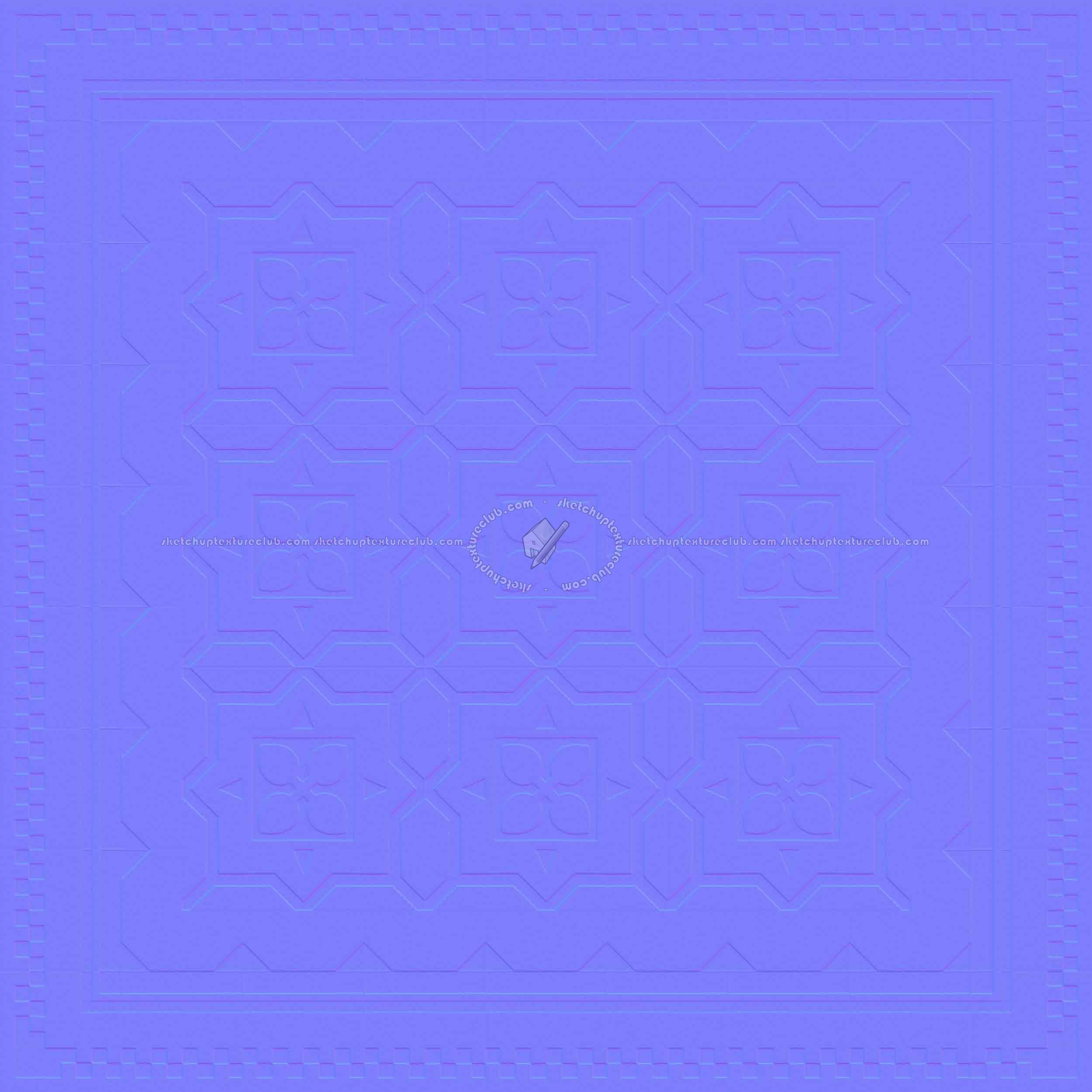 Textures   -   ARCHITECTURE   -   TILES INTERIOR   -   Cement - Encaustic   -   Cement  - Cement concrete tile texture seamless 13380 - Normal