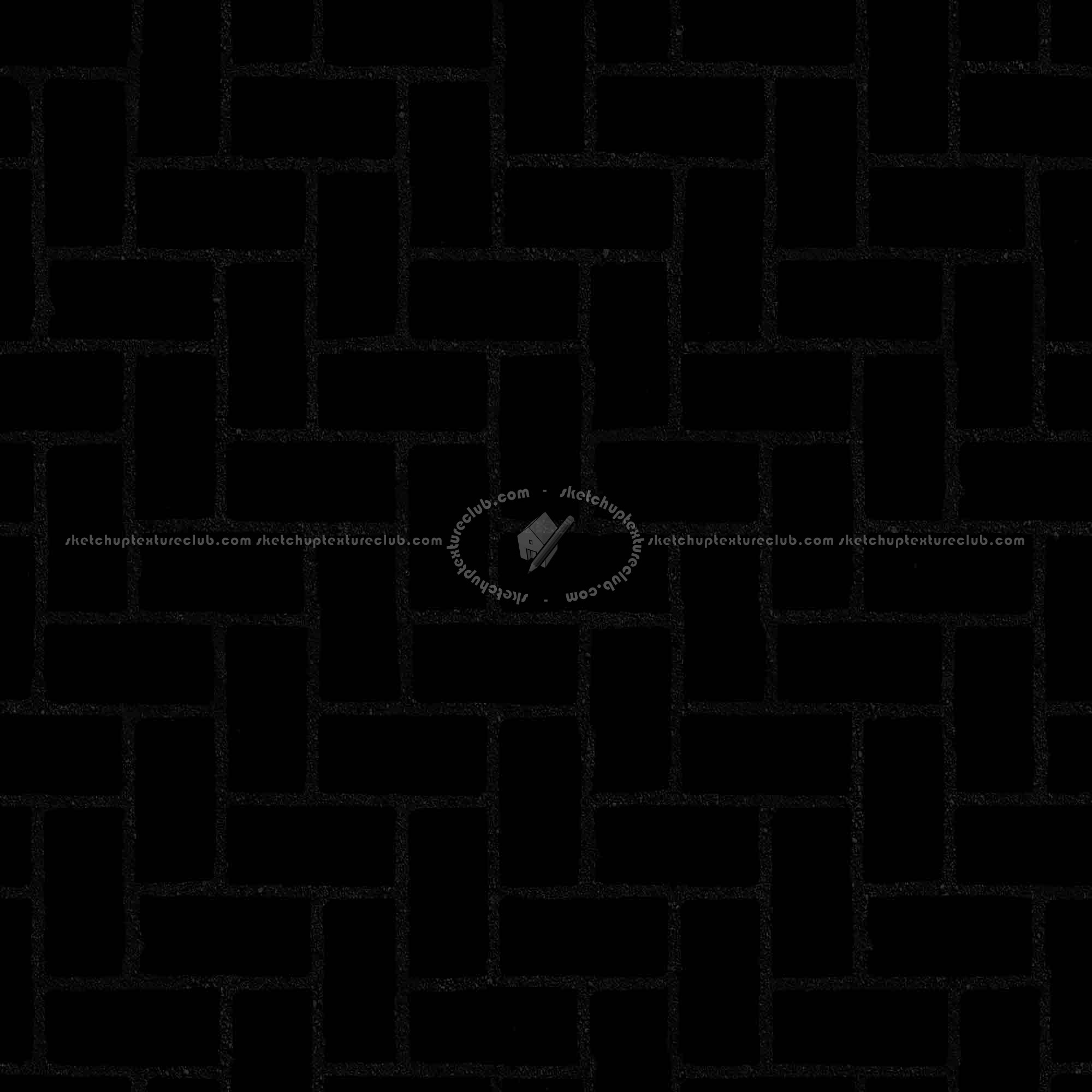 Textures   -   ARCHITECTURE   -   PAVING OUTDOOR   -   Concrete   -   Herringbone  - Concrete paving herringbone outdoor texture seamless 05855 - Specular