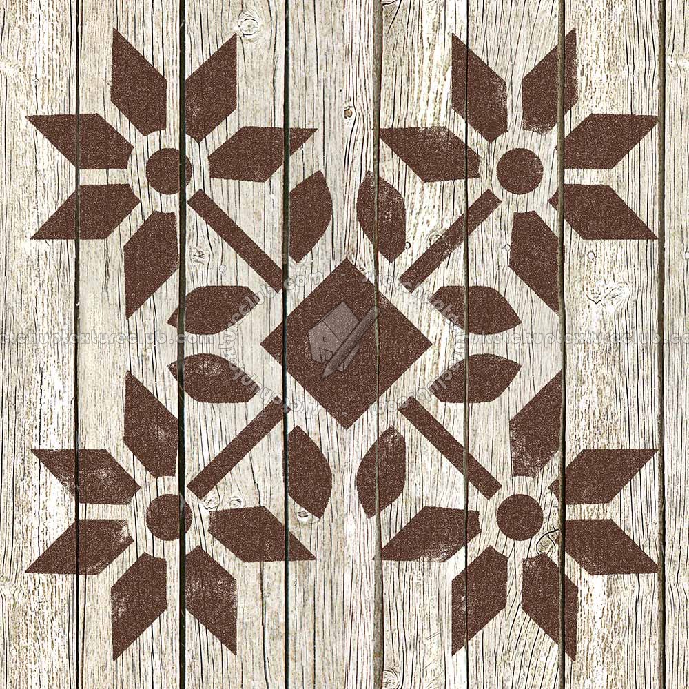 Textures   -   ARCHITECTURE   -   WOOD FLOORS   -   Decorated  - Parquet decorated stencil texture seamless 04690 (seamless)