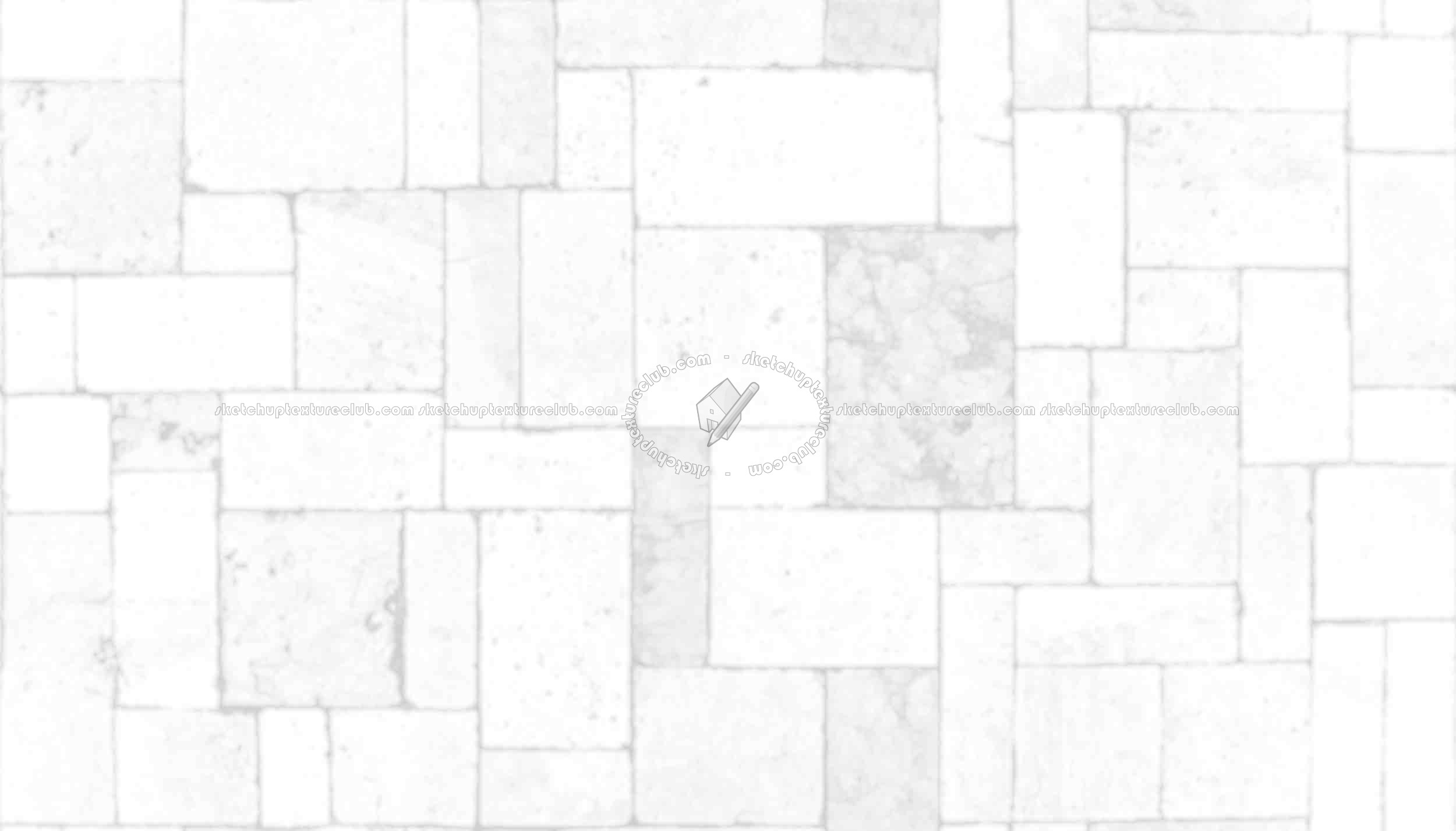 Textures   -   ARCHITECTURE   -   PAVING OUTDOOR   -   Pavers stone   -   Blocks mixed  - Pavers stone mixed size texture seamless 06152 - Ambient occlusion