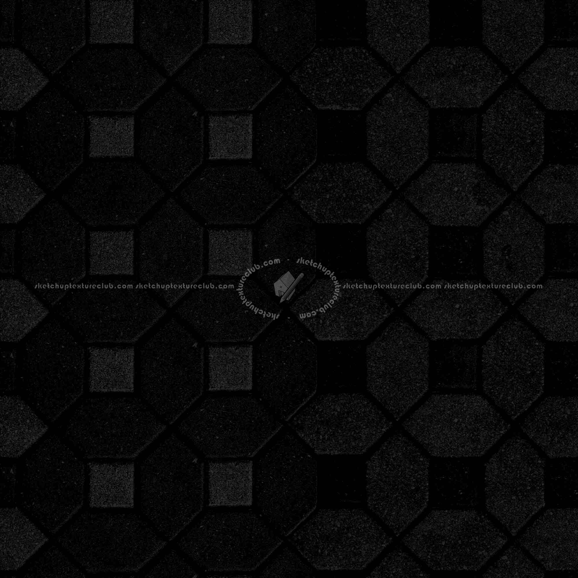 Textures   -   ARCHITECTURE   -   PAVING OUTDOOR   -   Concrete   -   Blocks mixed  - Concrete paving outdoor texture seamless 20499 - Specular