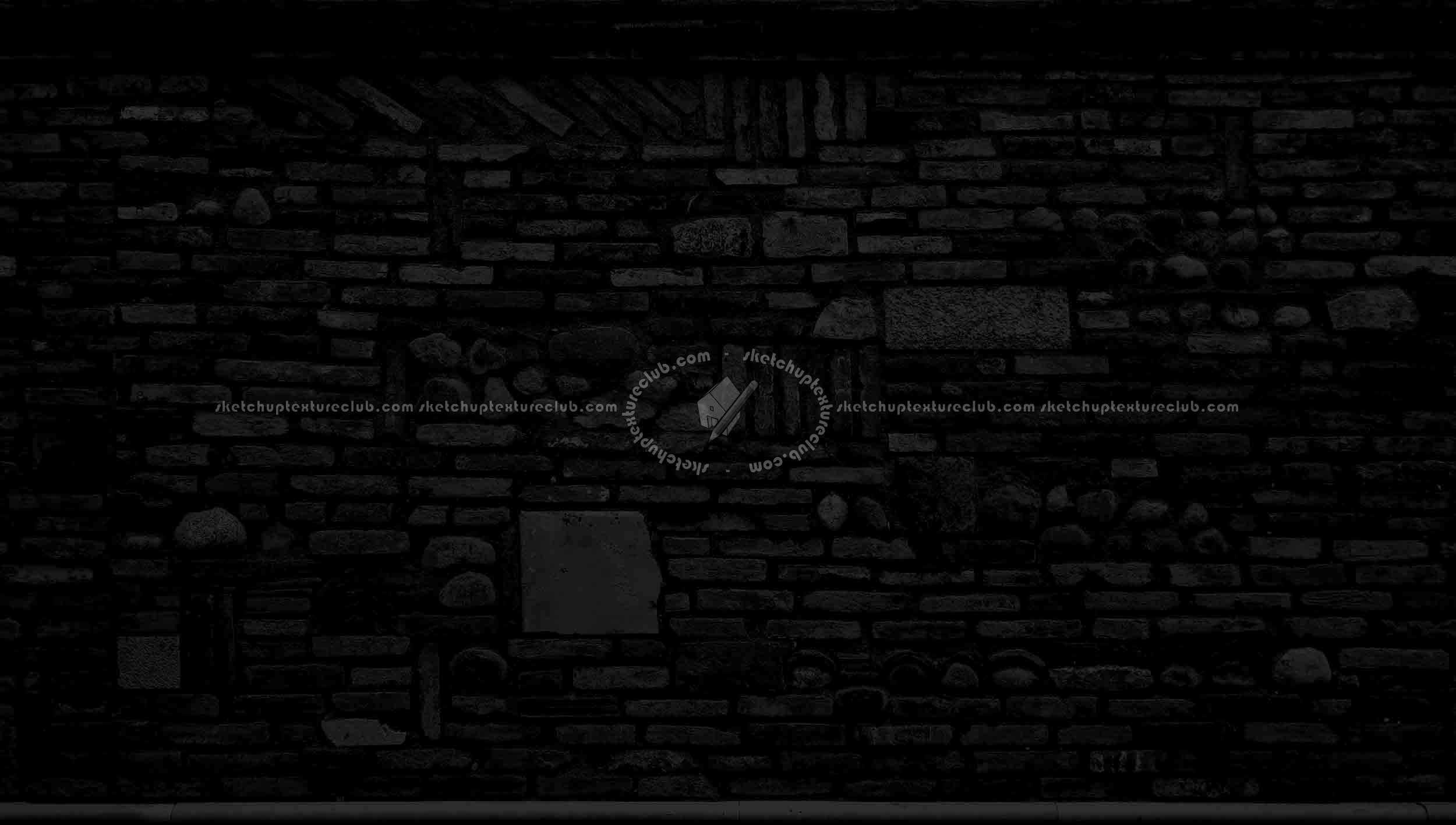 Textures   -   ARCHITECTURE   -   BRICKS   -   Special Bricks  - Italy brick wall and stones texture seamless 18797 - Specular