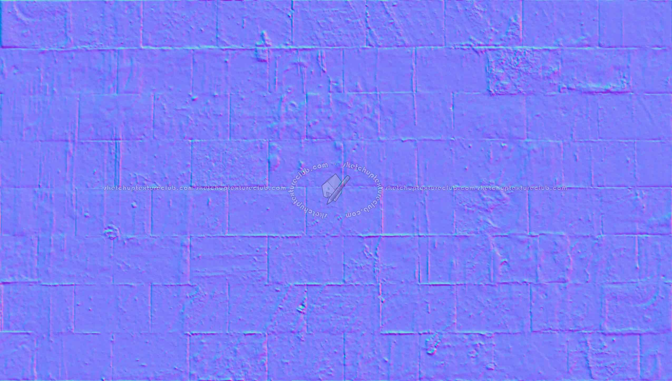 Textures   -   ARCHITECTURE   -   PAVING OUTDOOR   -   Pavers stone   -   Blocks mixed  - Pavers stone mixed size texture seamless 06153 - Normal