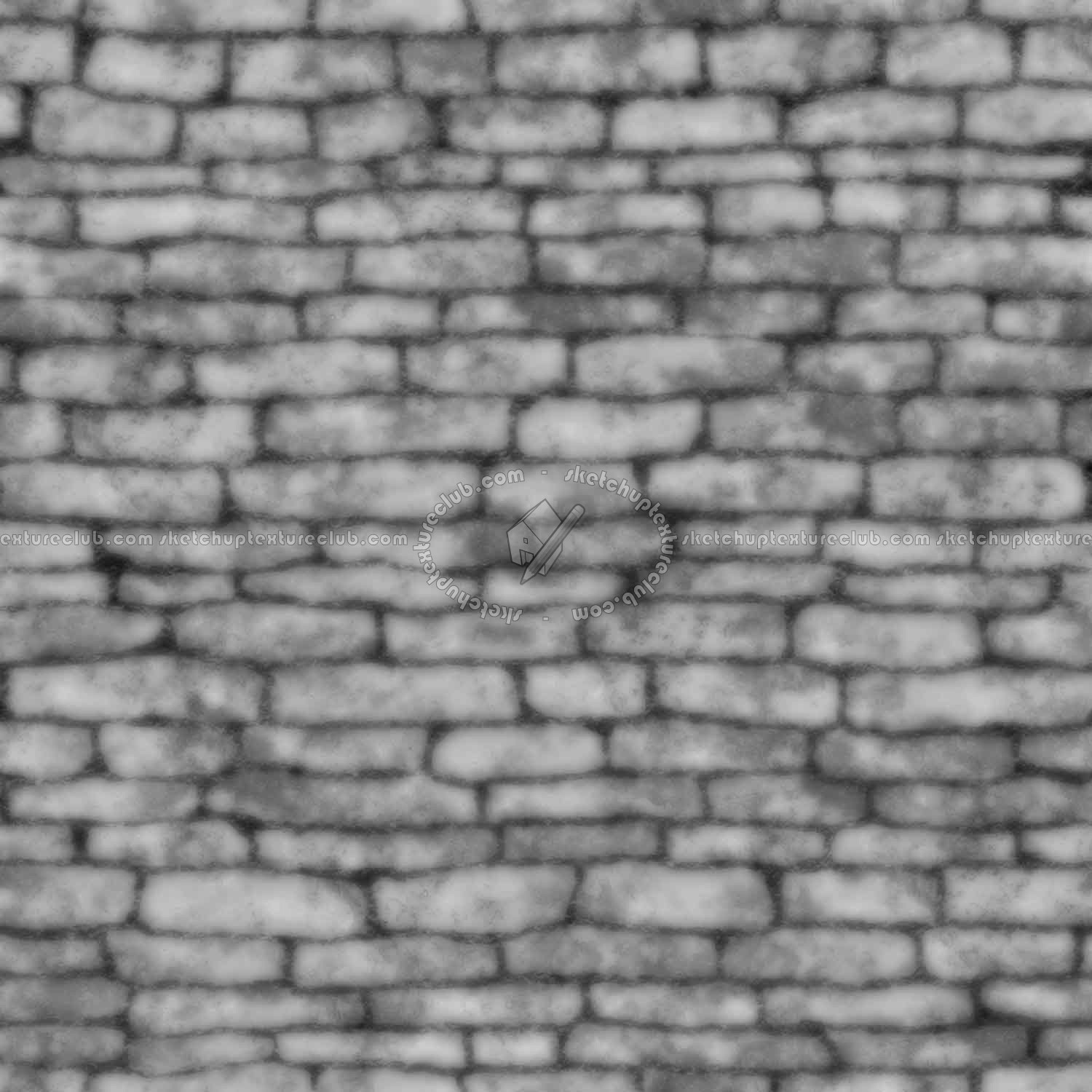 Textures   -   ARCHITECTURE   -   STONES WALLS   -   Stone blocks  - Wall stone with regular blocks texture seamless 08359 - Displacement