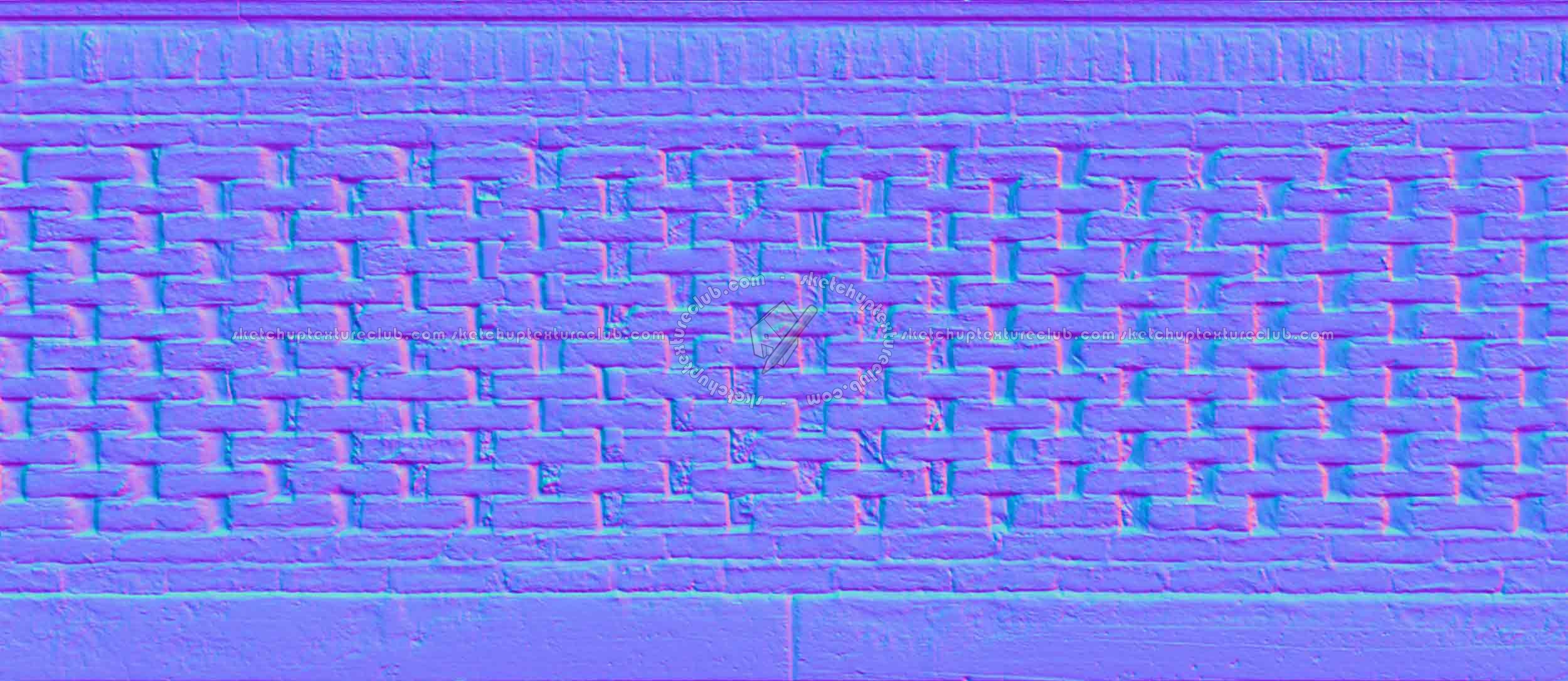 Textures   -   ARCHITECTURE   -   BRICKS   -   Special Bricks  - Fence briks wall texture horizontal seamless 19270 - Normal