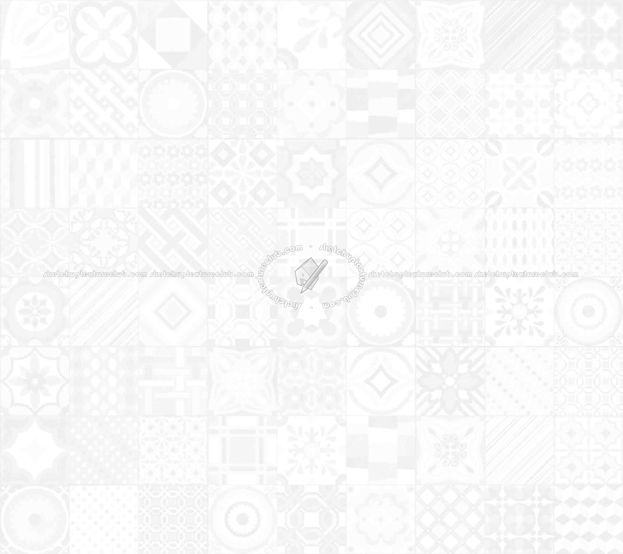 Textures   -   ARCHITECTURE   -   TILES INTERIOR   -   Ornate tiles   -   Patchwork  - Gres patchwork tiles PBR texture seamless 21926 - Ambient occlusion