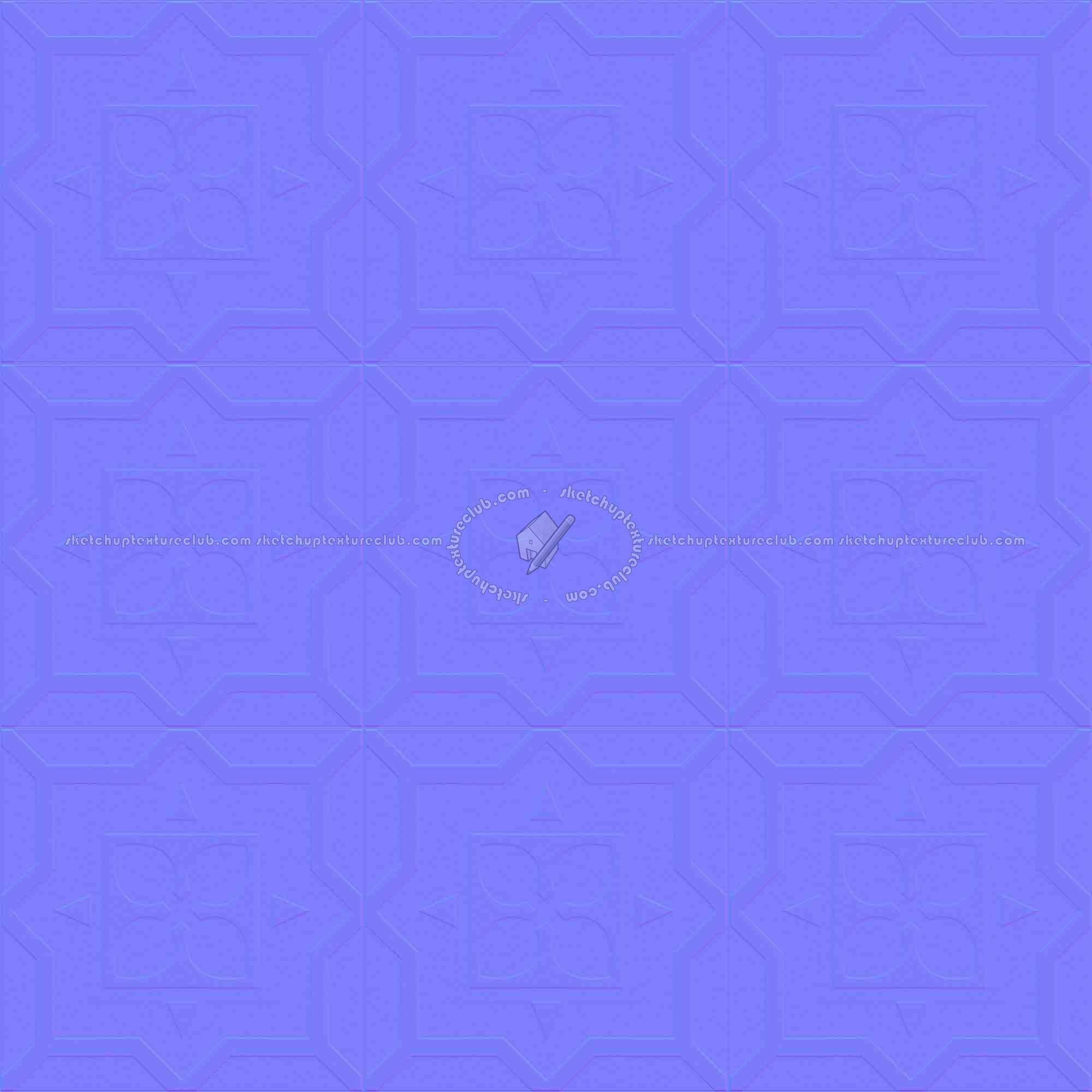 Textures   -   ARCHITECTURE   -   TILES INTERIOR   -   Cement - Encaustic   -   Cement  - Cement concrete tile texture seamless 13383 - Normal