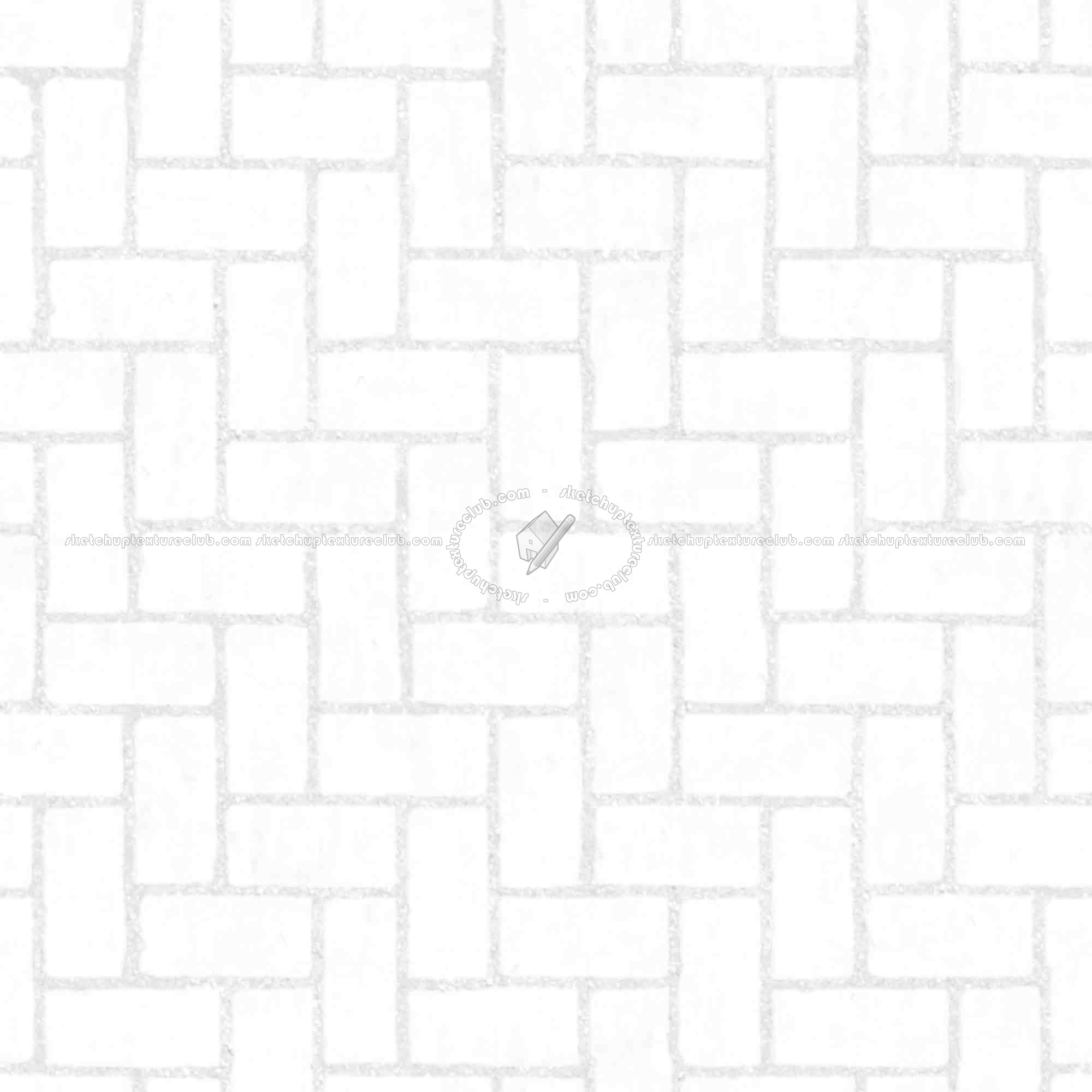 Textures   -   ARCHITECTURE   -   PAVING OUTDOOR   -   Concrete   -   Herringbone  - Concrete paving herringbone outdoor texture seamless 05858 - Ambient occlusion