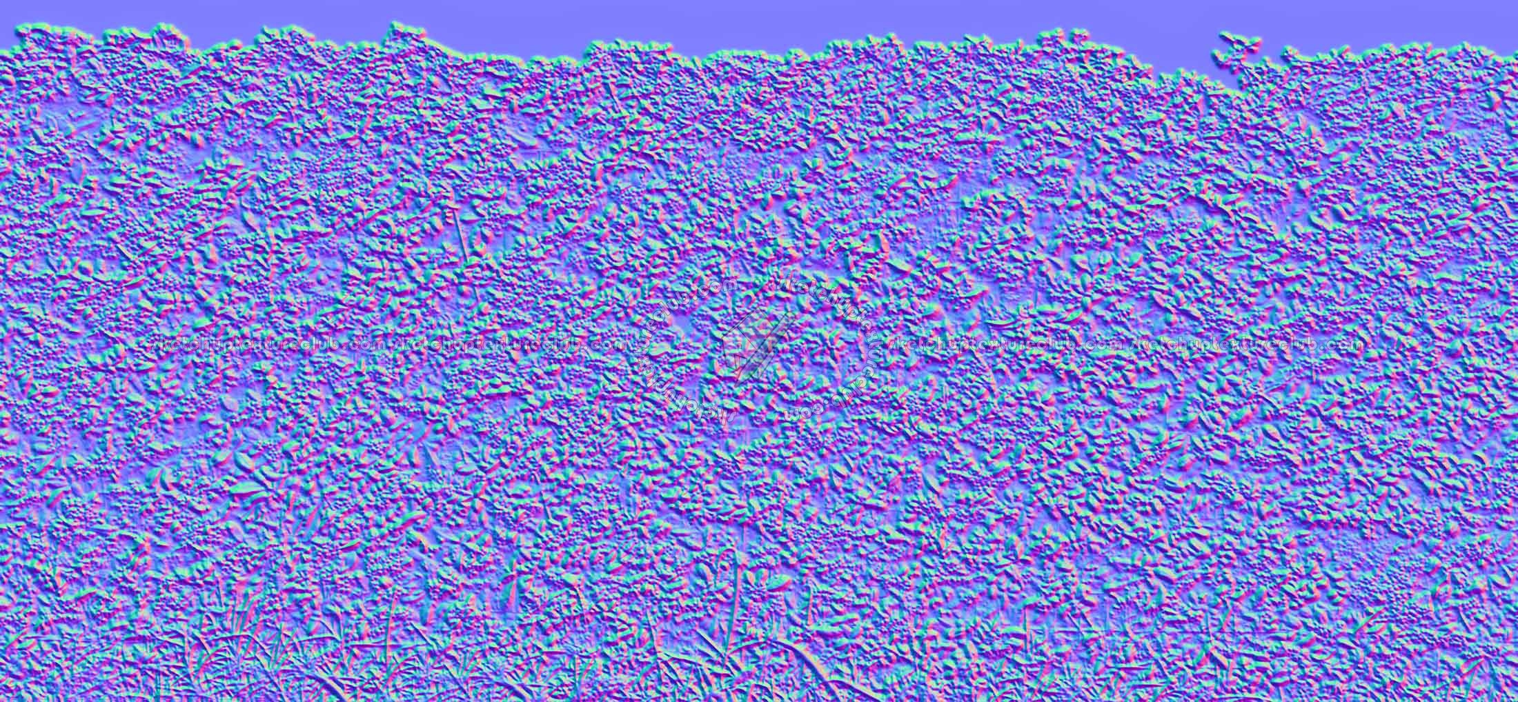 Textures   -   NATURE ELEMENTS   -   VEGETATION   -   Hedges  - Cut out autumnal hedge texture seamless 18706 - Normal