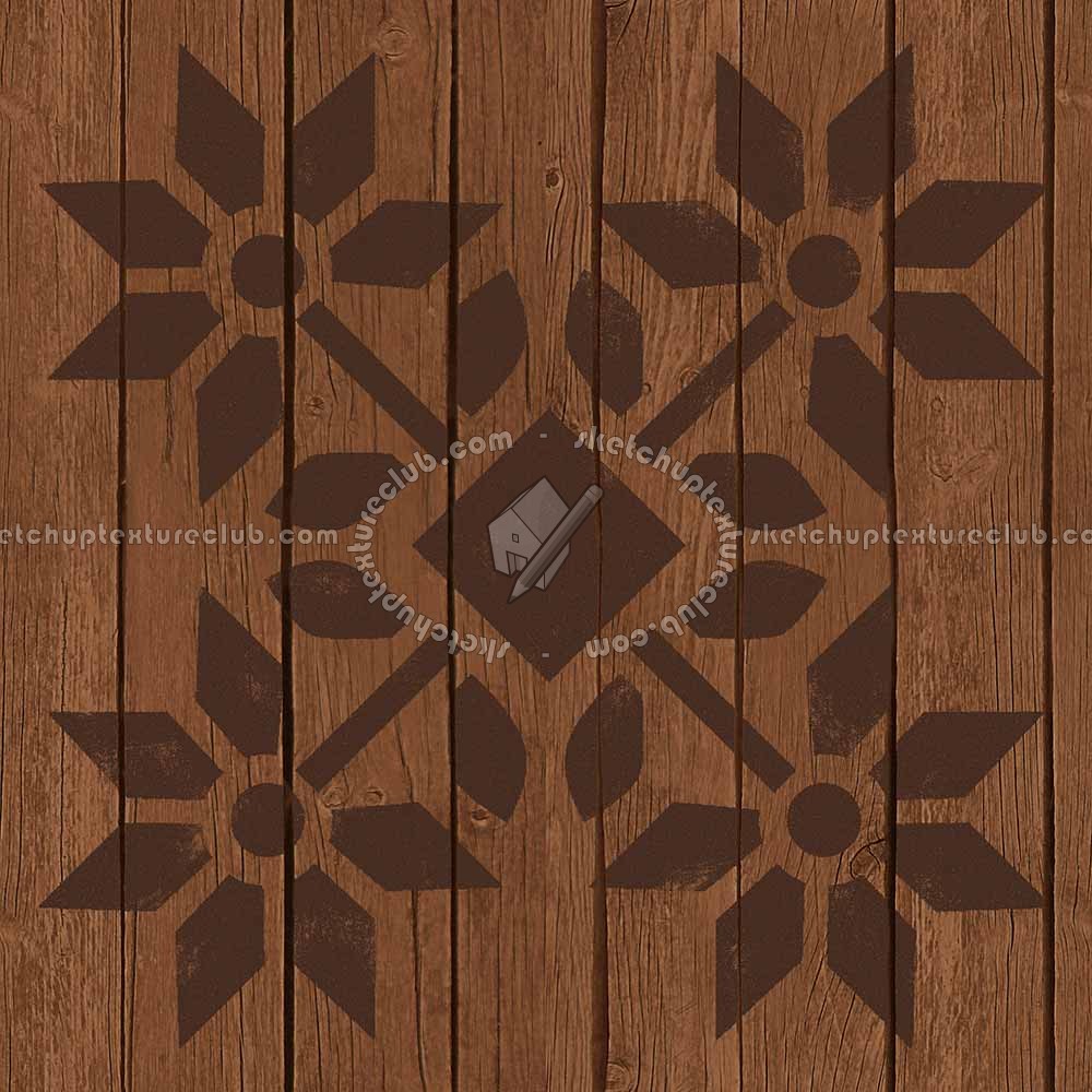 Textures   -   ARCHITECTURE   -   WOOD FLOORS   -   Decorated  - Parquet decorated stencil texture seamless 04693 (seamless)
