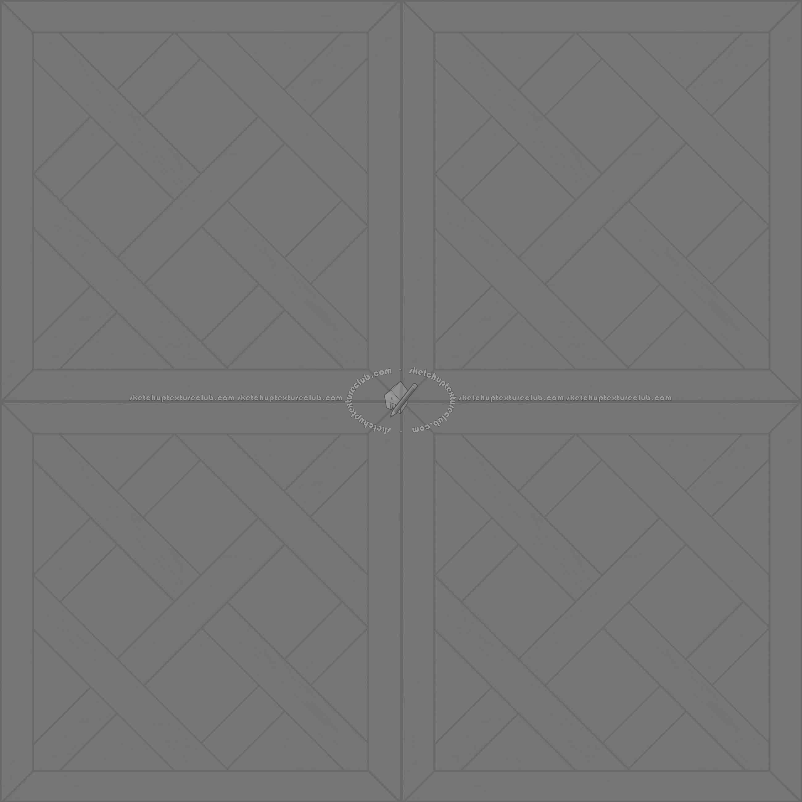 Textures   -   ARCHITECTURE   -   WOOD FLOORS   -   Geometric pattern  - Parquet geometric pattern texture seamless 04790 - Displacement