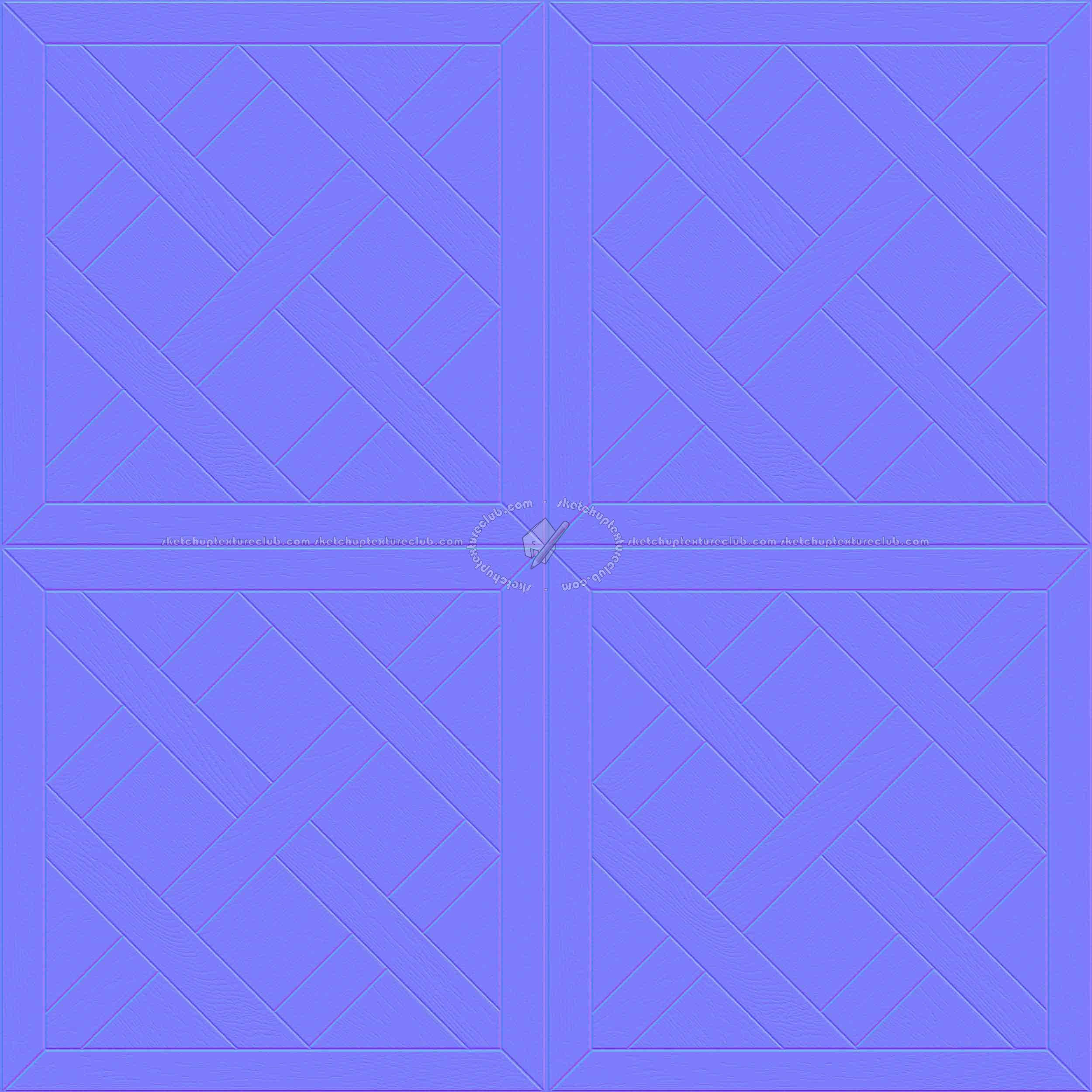 Textures   -   ARCHITECTURE   -   WOOD FLOORS   -   Geometric pattern  - Parquet geometric pattern texture seamless 04790 - Normal