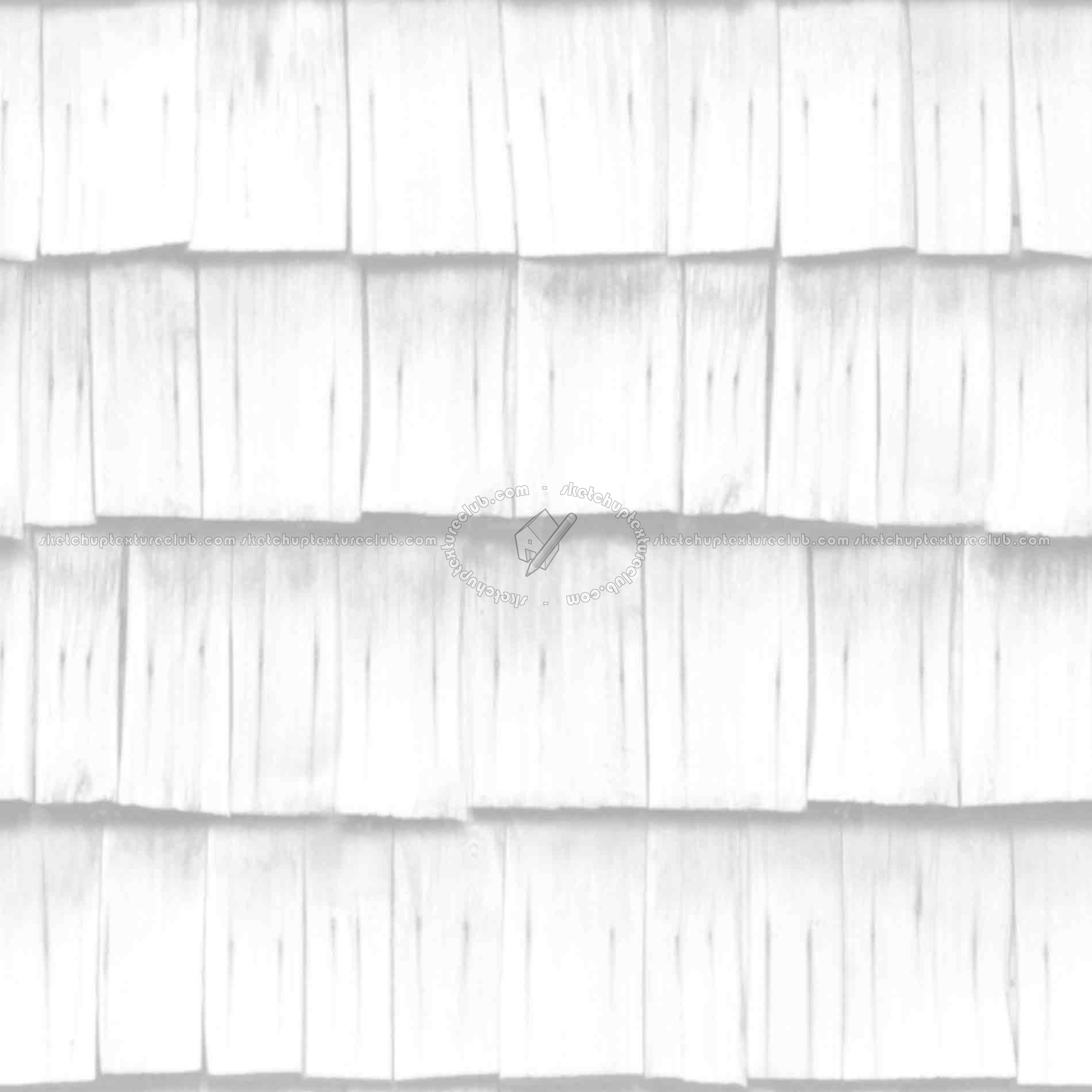 Textures   -   ARCHITECTURE   -   ROOFINGS   -   Shingles wood  - Wood shingle roof texture seamless 03846 - Ambient occlusion