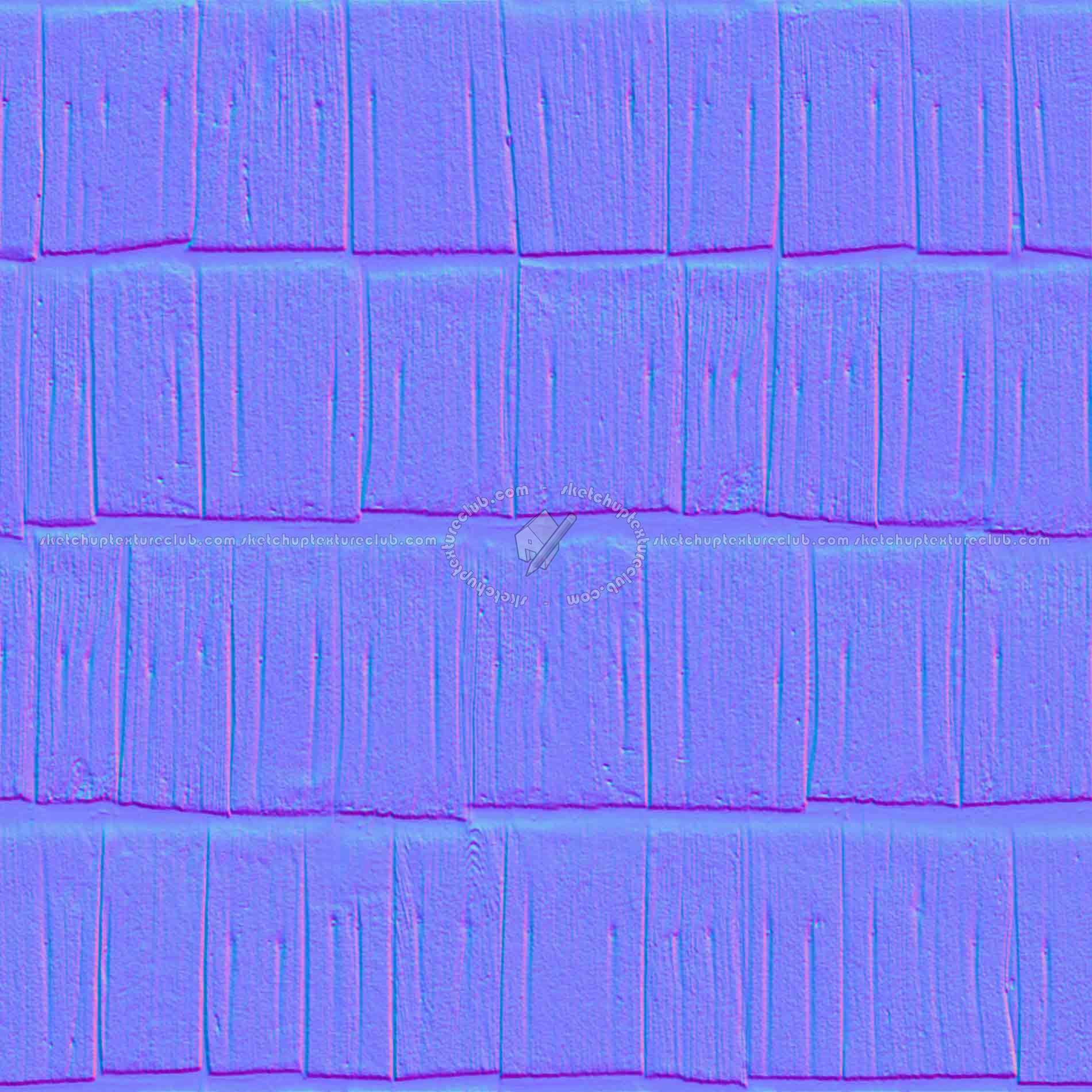 Textures   -   ARCHITECTURE   -   ROOFINGS   -   Shingles wood  - Wood shingle roof texture seamless 03846 - Normal