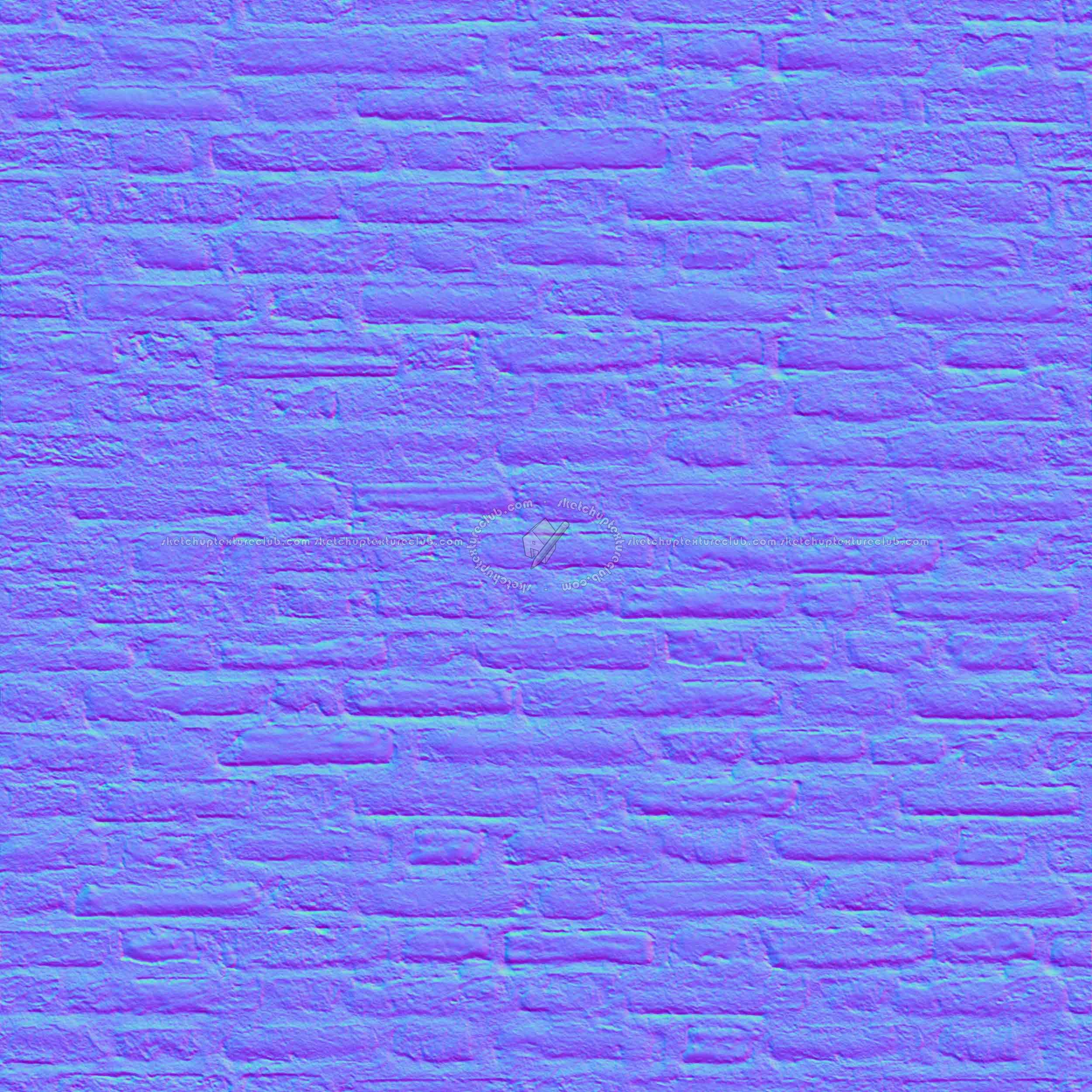 Textures   -   ARCHITECTURE   -   BRICKS   -   Dirty Bricks  - Dirty bricks texture seamless 00149 - Normal
