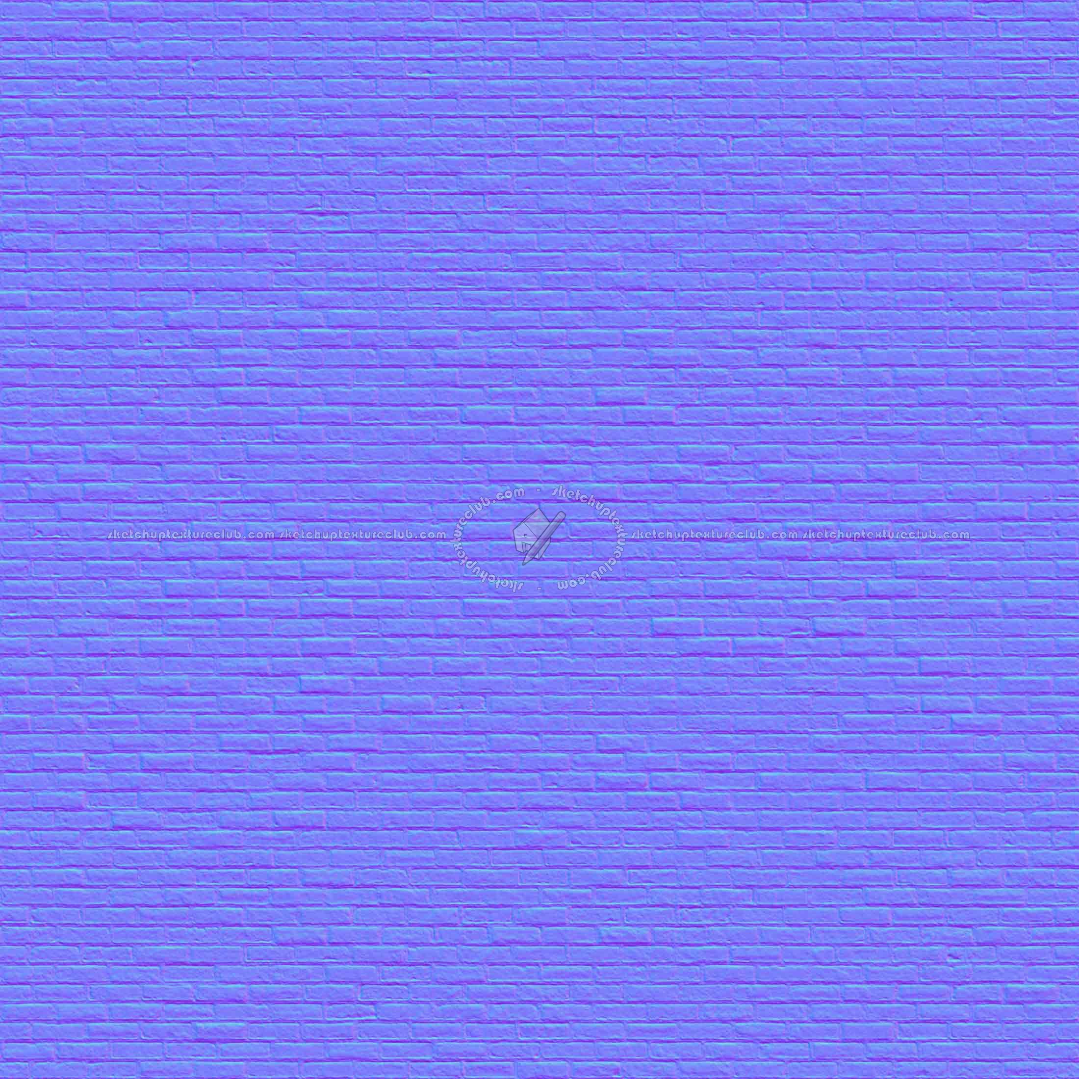 Textures   -   ARCHITECTURE   -   BRICKS   -   Facing Bricks   -   Rustic  - Rustic bricks texture seamless 00180 - Normal