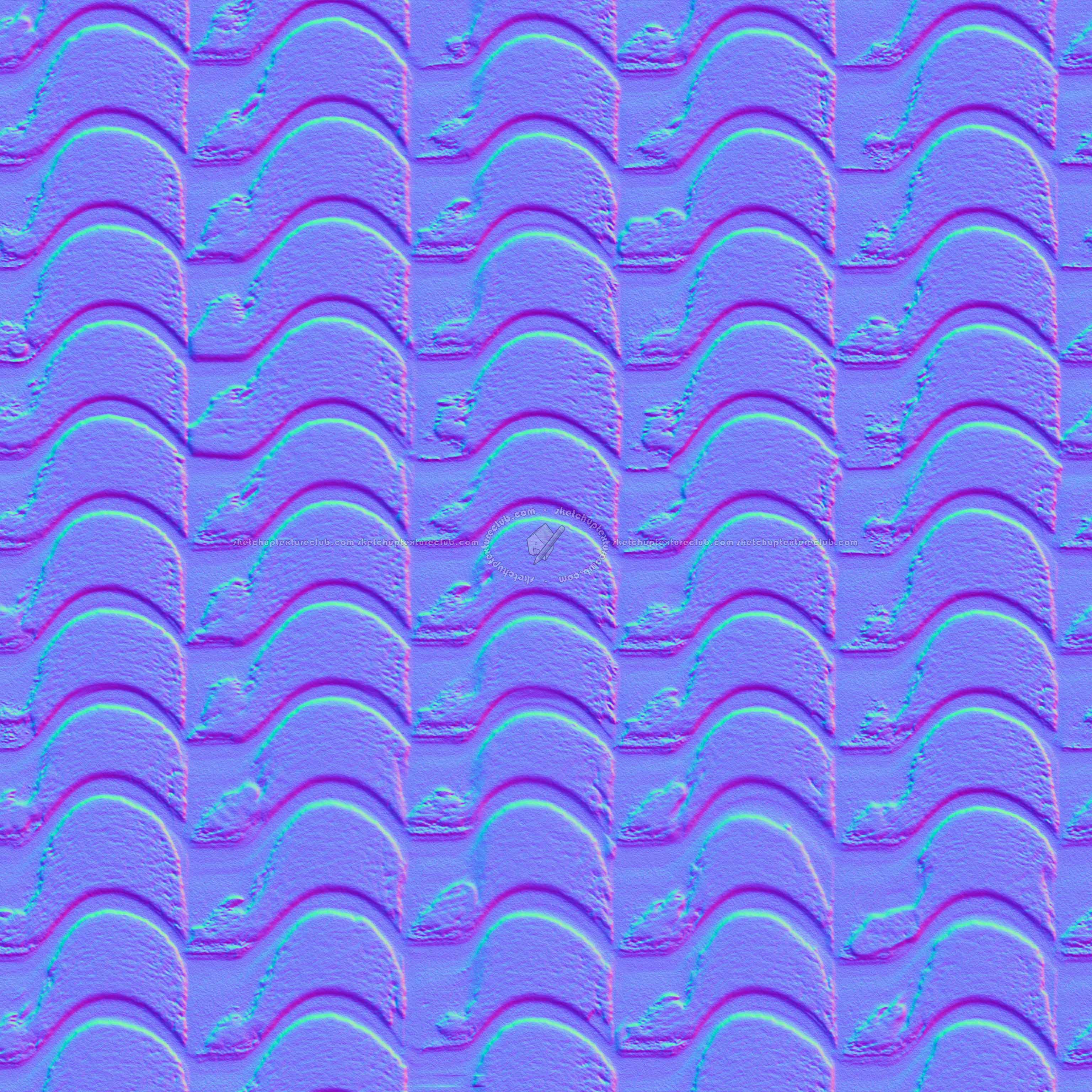 Textures   -   ARCHITECTURE   -   ROOFINGS   -   Snowy roofs  - Snowy roof texture seamless 04035 - Normal