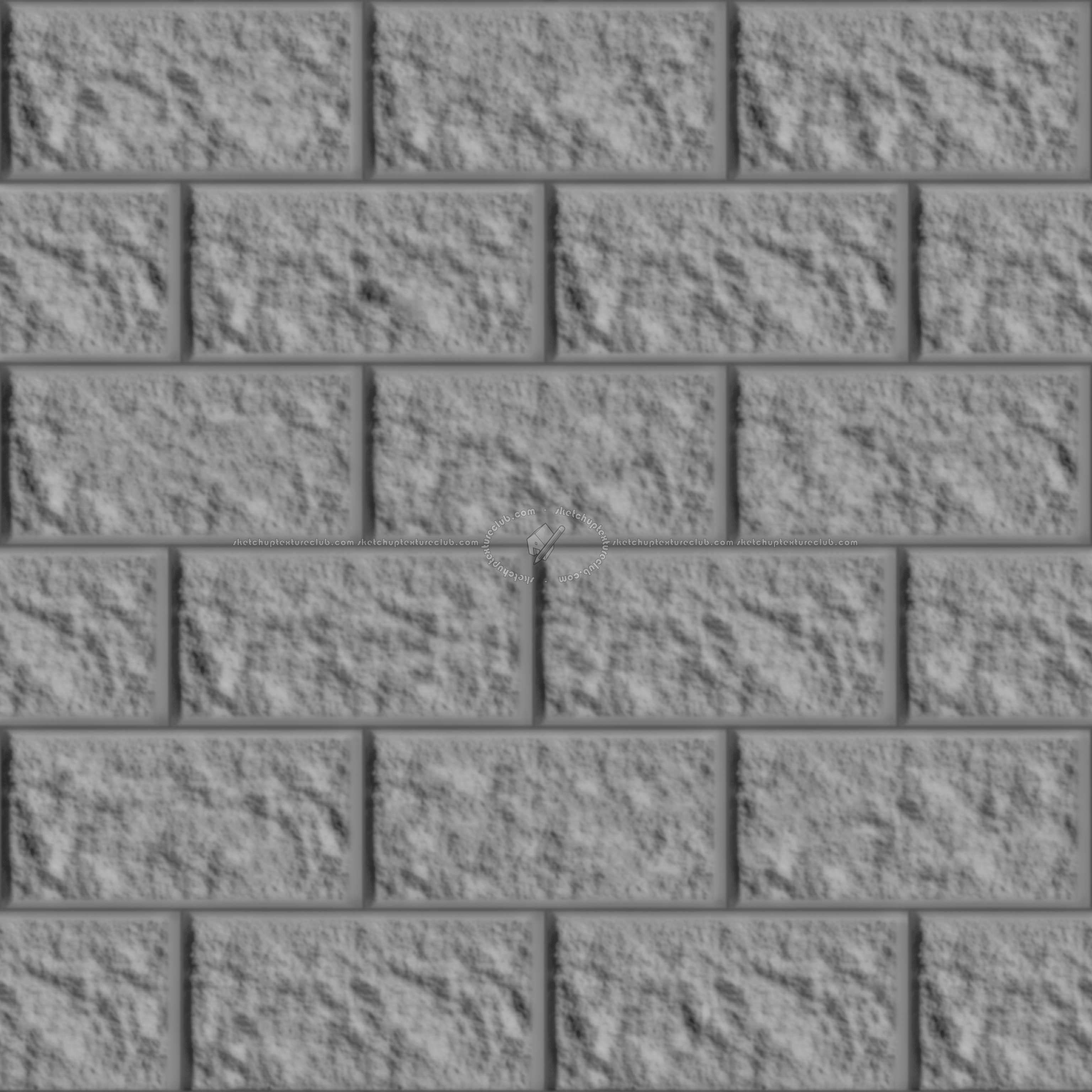 Textures   -   ARCHITECTURE   -   STONES WALLS   -   Claddings stone   -   Exterior  - Wall cladding stone texture seamless 07744 - Displacement