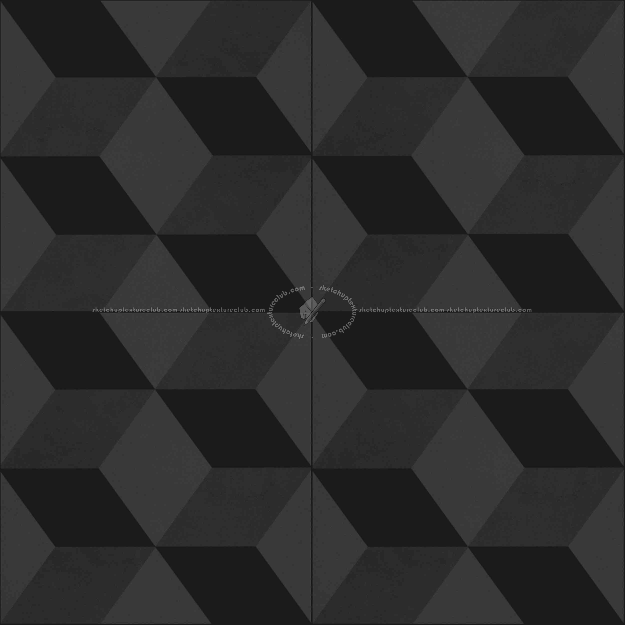 Textures   -   ARCHITECTURE   -   TILES INTERIOR   -   Cement - Encaustic   -   Cement  - Illusion cement concrete tile texture seamless 13384 - Specular