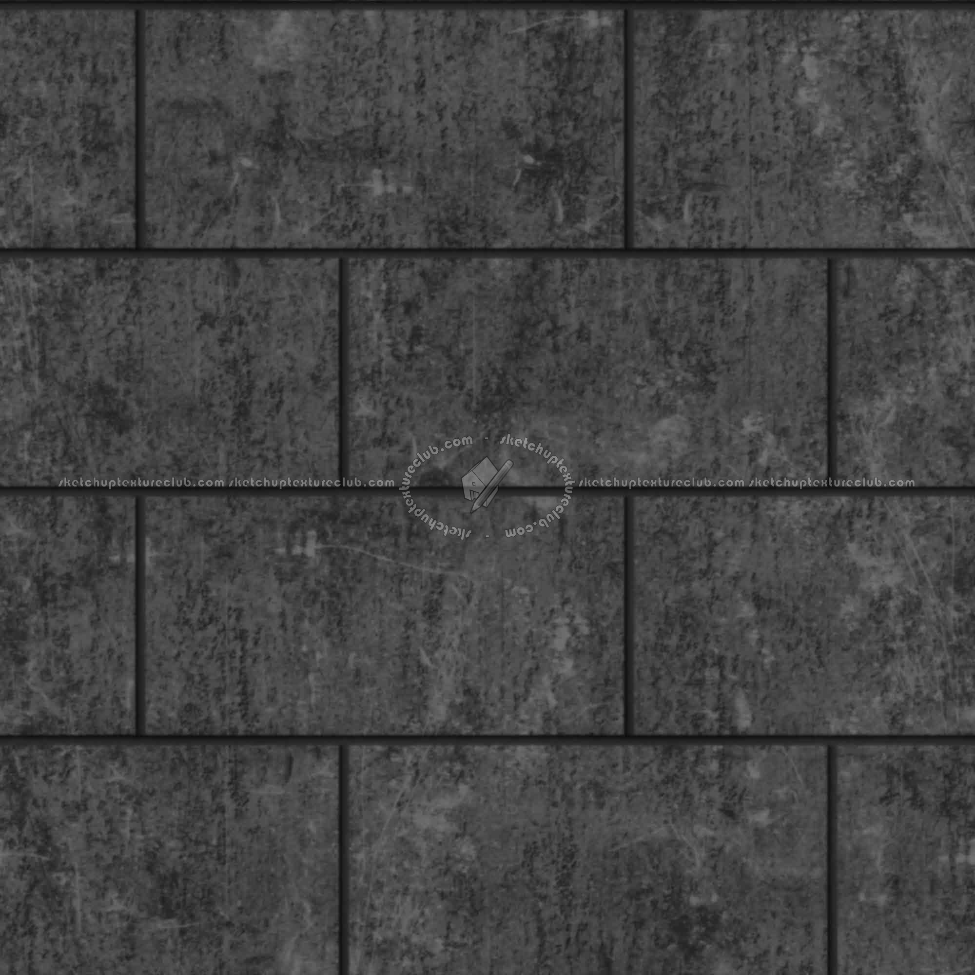 Textures   -   ARCHITECTURE   -   CONCRETE   -   Plates   -   Dirty  - Concrete dirt plates wall texture seamless 01786 - Displacement