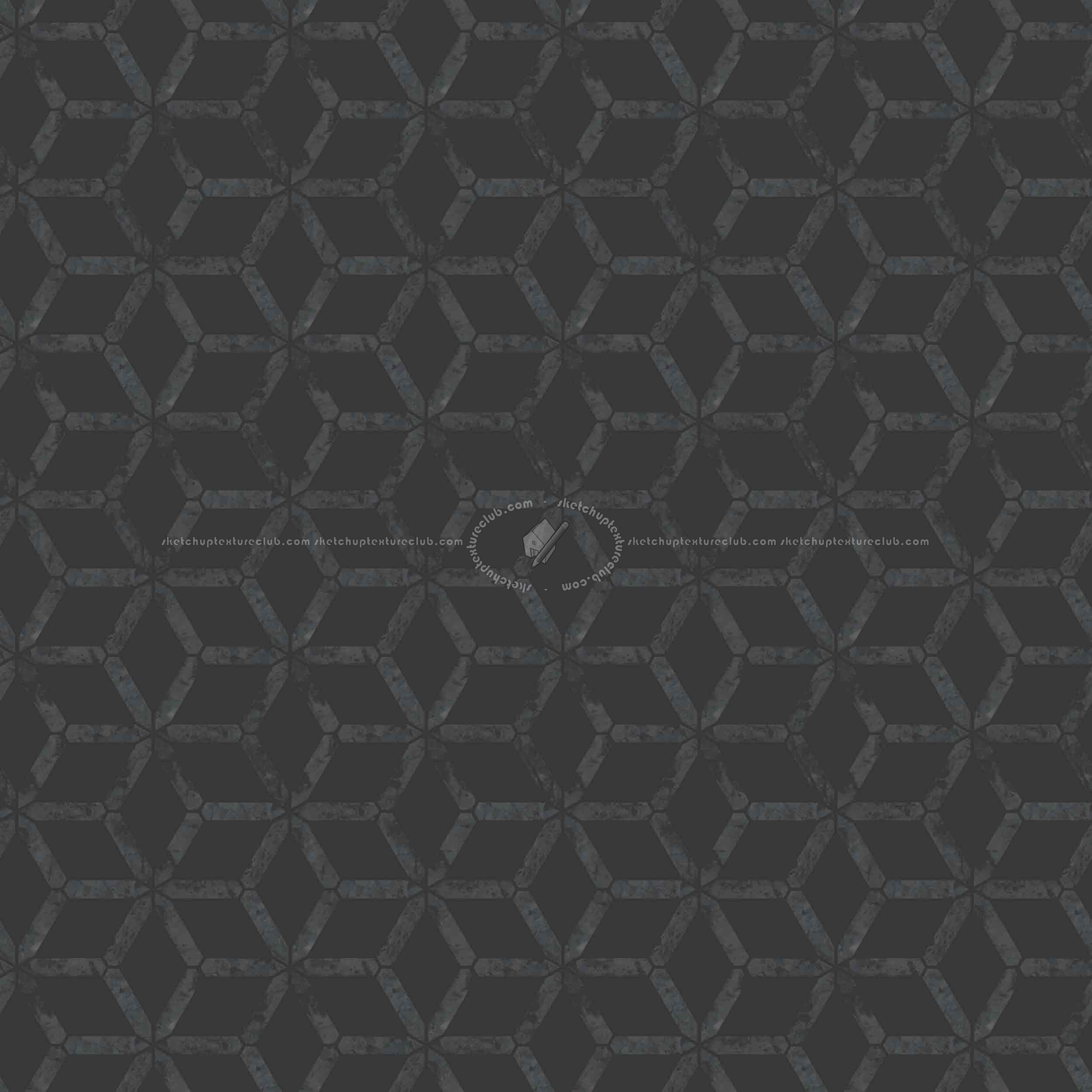 Textures   -   ARCHITECTURE   -   TILES INTERIOR   -   Marble tiles   -   Brown  - Brown cream geometric patterns marble tile texture seamless 20618 - Specular