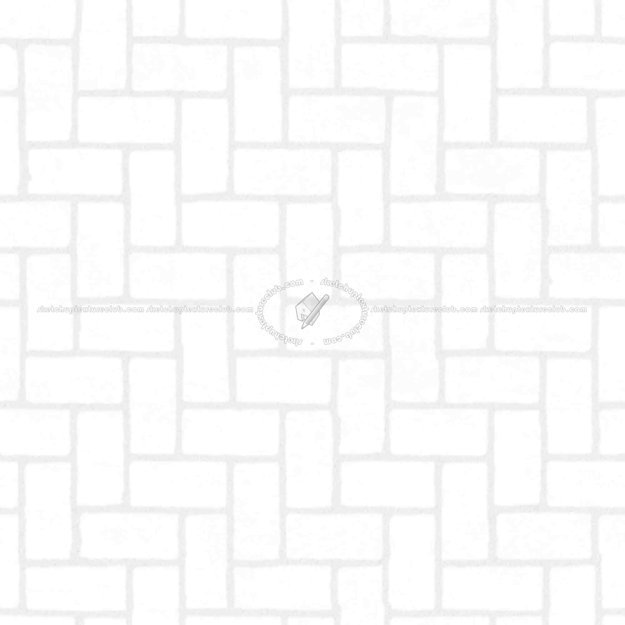 Textures   -   ARCHITECTURE   -   PAVING OUTDOOR   -   Concrete   -   Herringbone  - Concrete paving herringbone outdoor texture seamless 05861 - Ambient occlusion