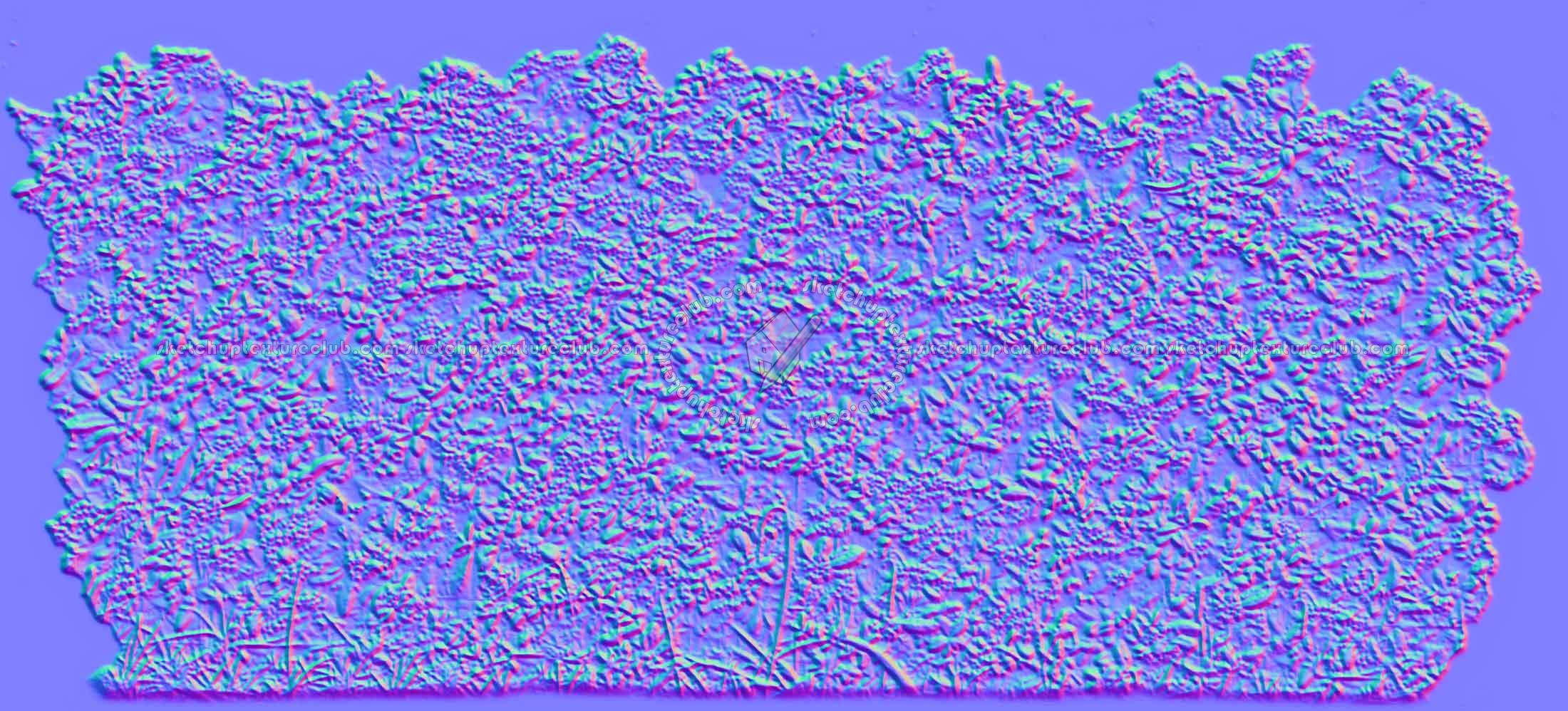 Textures   -   NATURE ELEMENTS   -   VEGETATION   -   Hedges  - Cut out autumnal hedge texture 18709 - Normal