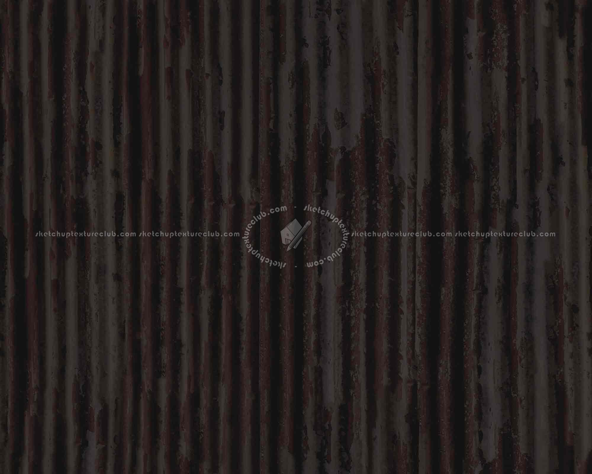 Textures   -   MATERIALS   -   METALS   -   Corrugated  - Iron corrugated dirt rusty metal texture seamless 09989 - Specular