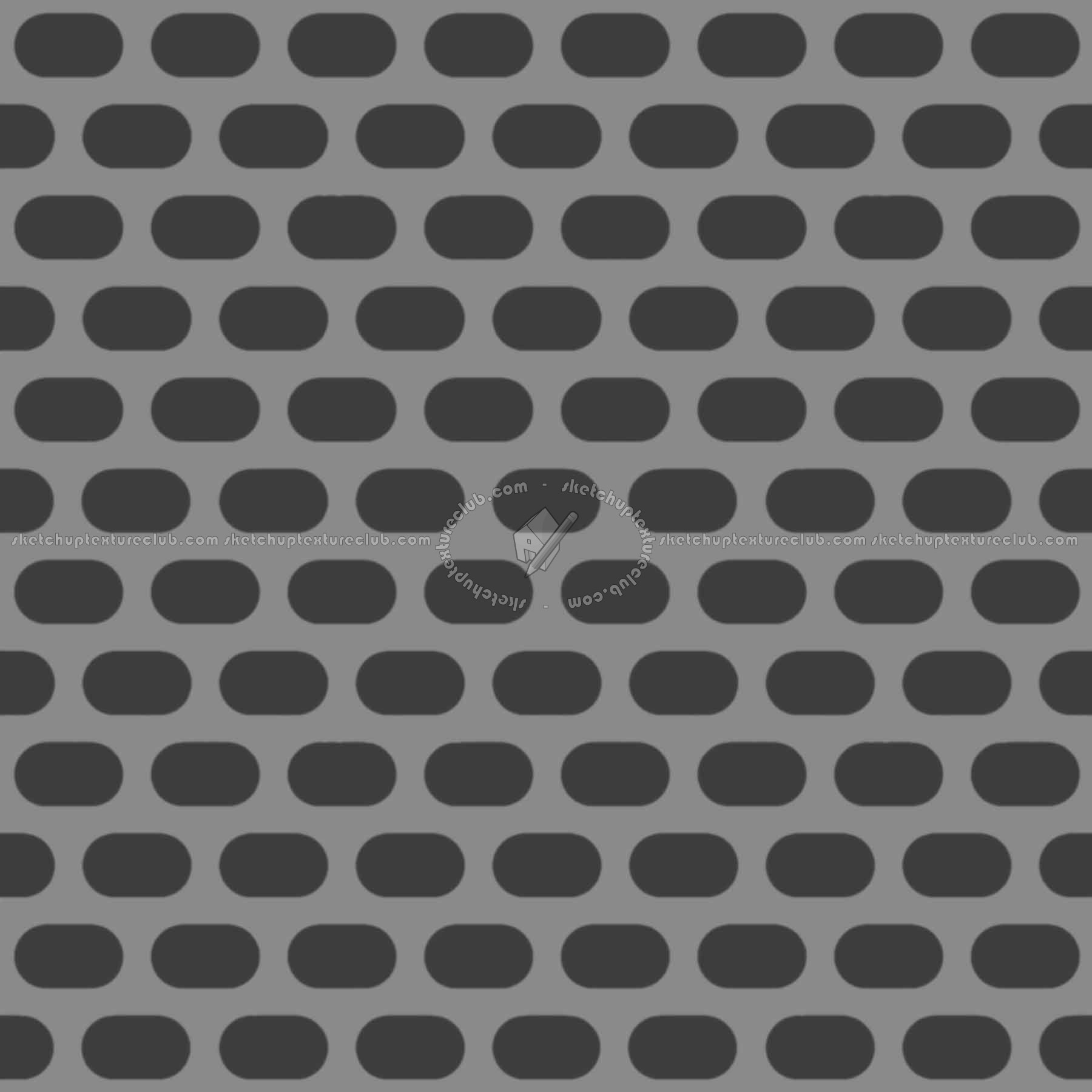 Textures   -   MATERIALS   -   METALS   -   Perforated  - Orange panited perforate metal texture seamless 10543 - Displacement