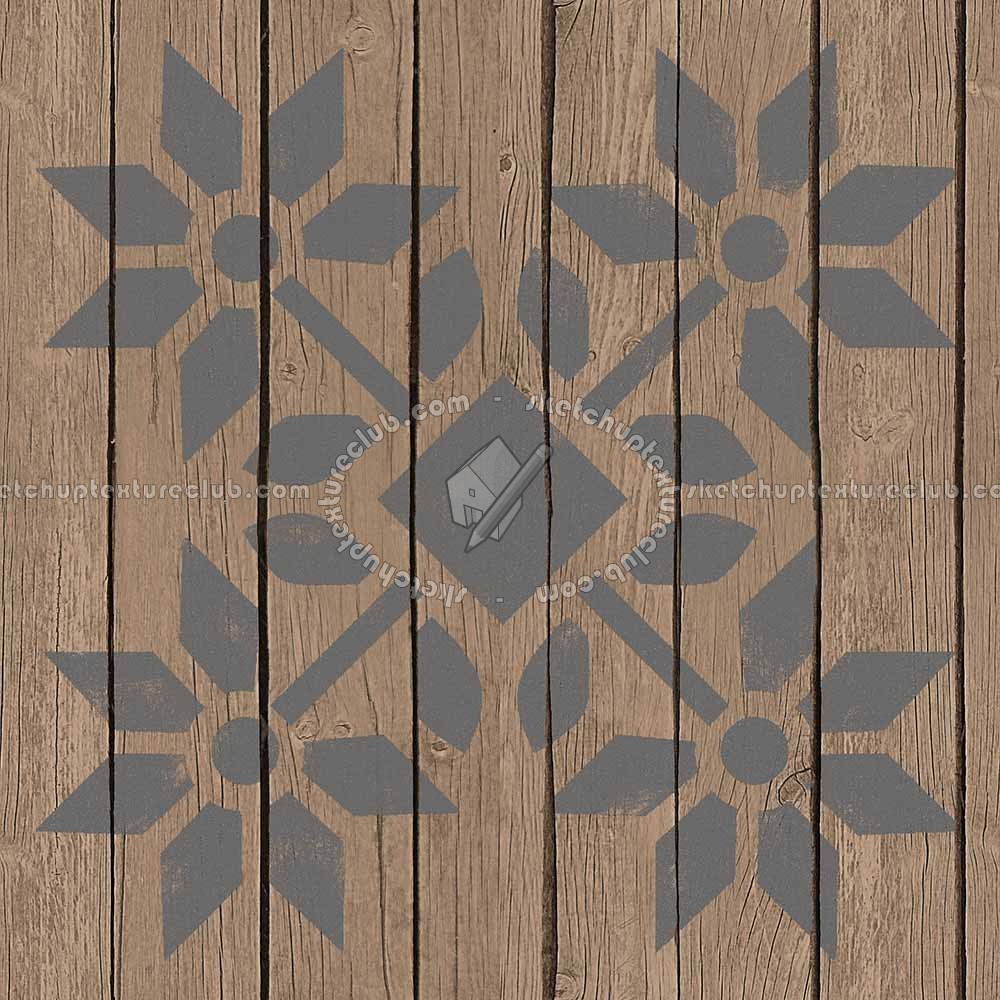Textures   -   ARCHITECTURE   -   WOOD FLOORS   -   Decorated  - Parquet decorated stencil texture seamless 04696 (seamless)