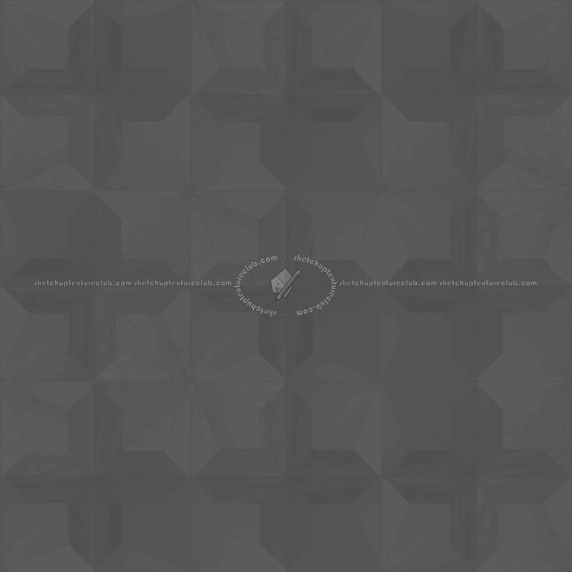 Textures   -   ARCHITECTURE   -   WOOD FLOORS   -   Geometric pattern  - Parquet geometric pattern texture seamless 04793 - Displacement