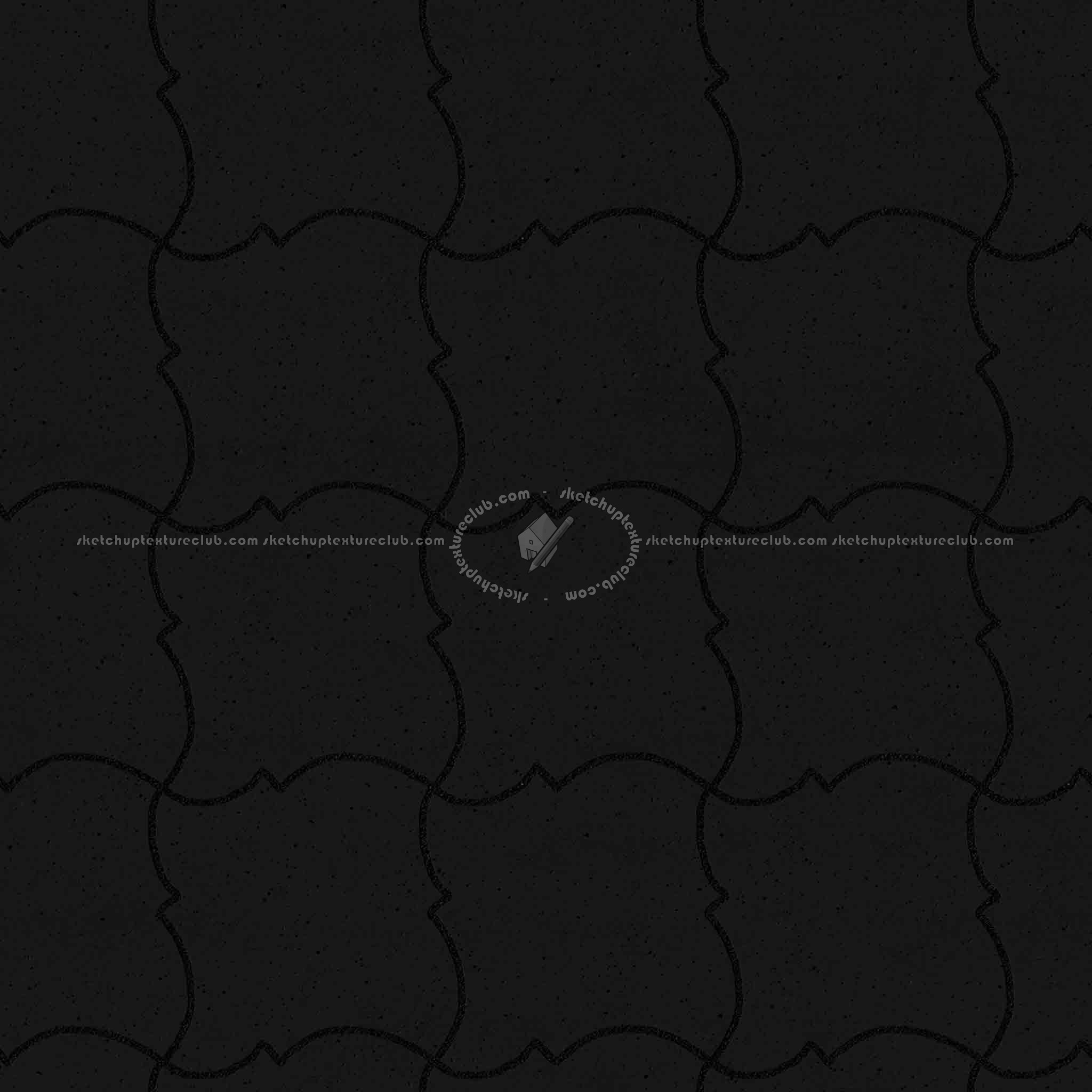 Textures   -   ARCHITECTURE   -   PAVING OUTDOOR   -   Pavers stone   -   Blocks mixed  - Pavers stone mixed size texture seamless 06158 - Specular