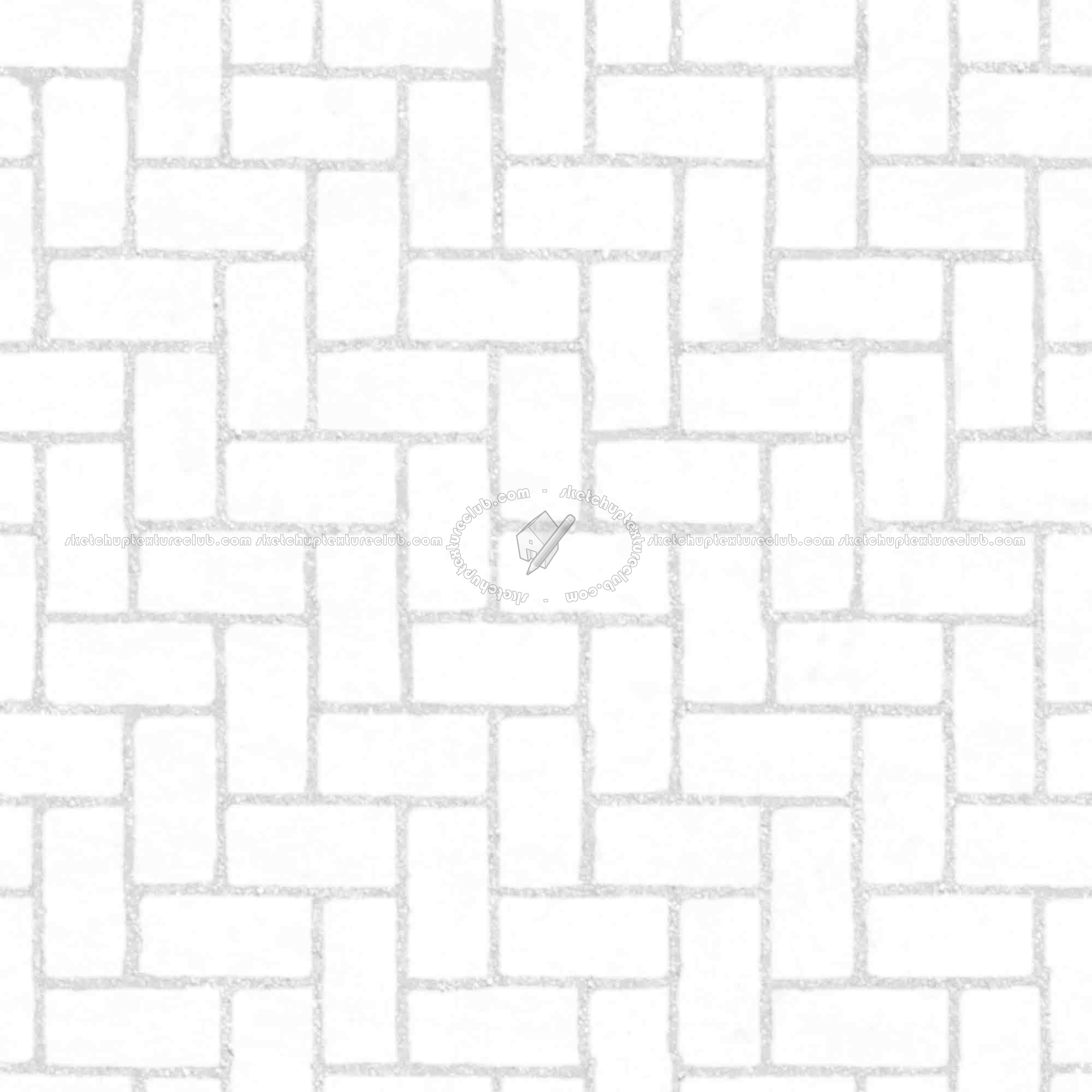 Textures   -   ARCHITECTURE   -   PAVING OUTDOOR   -   Concrete   -   Herringbone  - Concrete paving herringbone outdoor texture seamless 05862 - Ambient occlusion