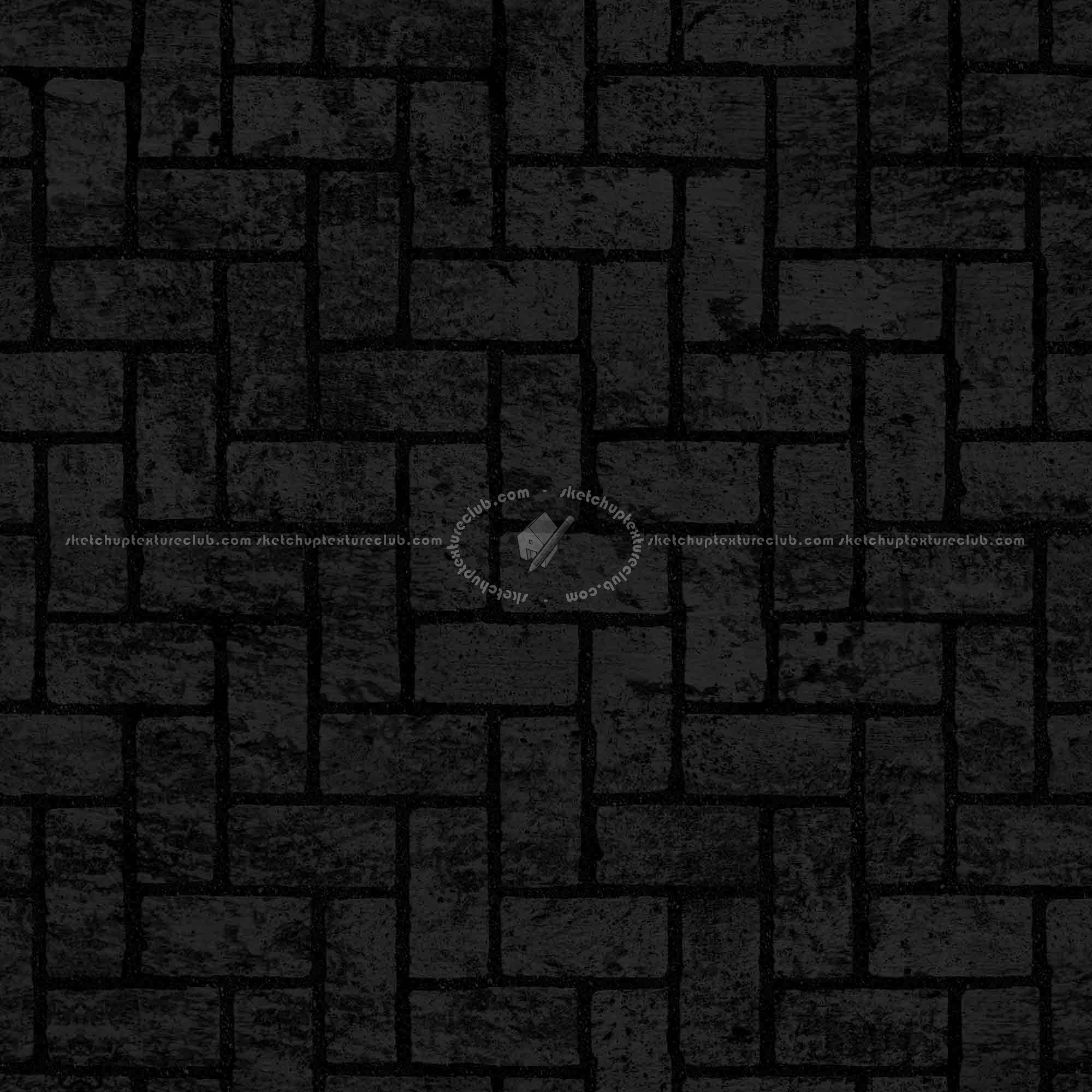 Textures   -   ARCHITECTURE   -   PAVING OUTDOOR   -   Concrete   -   Herringbone  - Concrete paving herringbone outdoor texture seamless 05862 - Specular