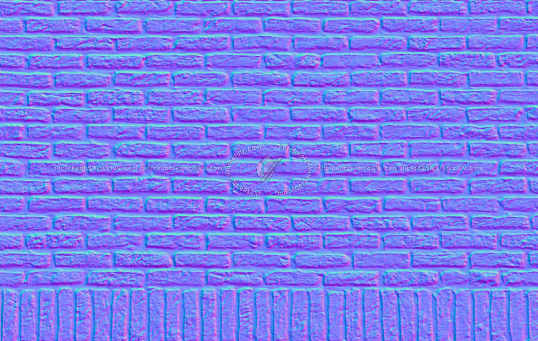 Textures   -   ARCHITECTURE   -   BRICKS   -   Old bricks  - Old bricks texture seamless 00407 - Normal