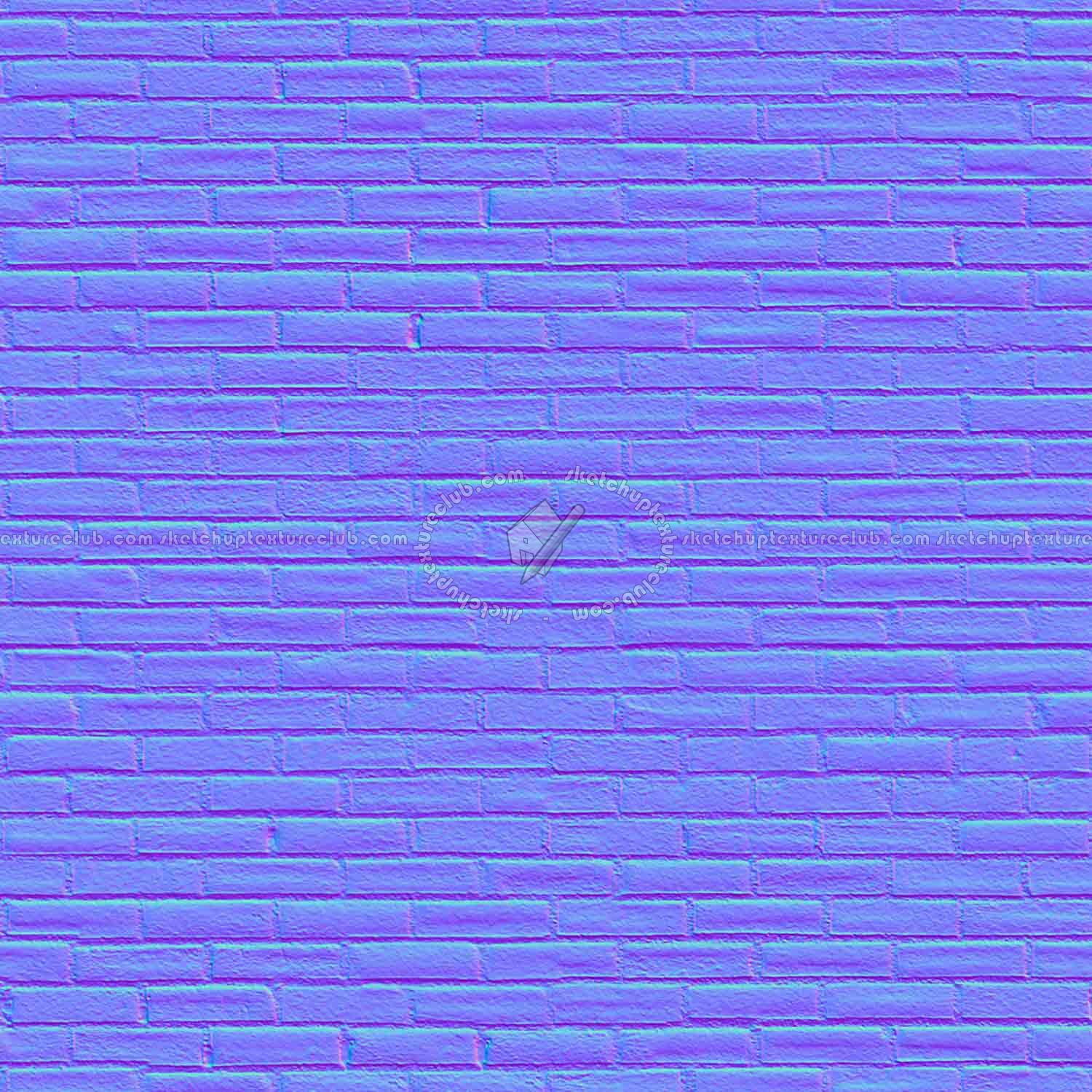Textures   -   ARCHITECTURE   -   BRICKS   -   Facing Bricks   -   Smooth  - Facing smooth bricks texture seamless 00323 - Normal