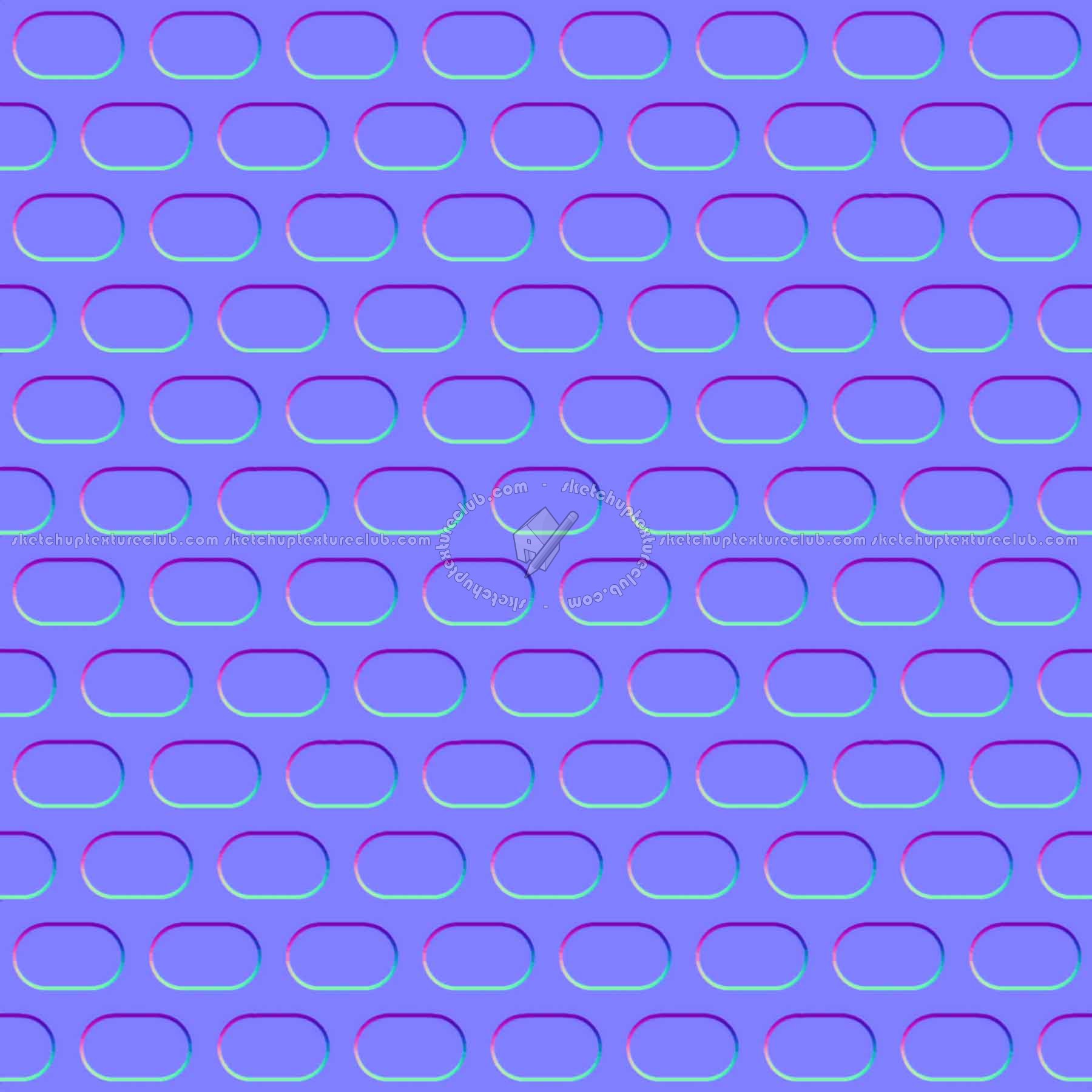 Textures   -   MATERIALS   -   METALS   -   Perforated  - Yellow panited perforate metal texture seamless 10545 - Normal