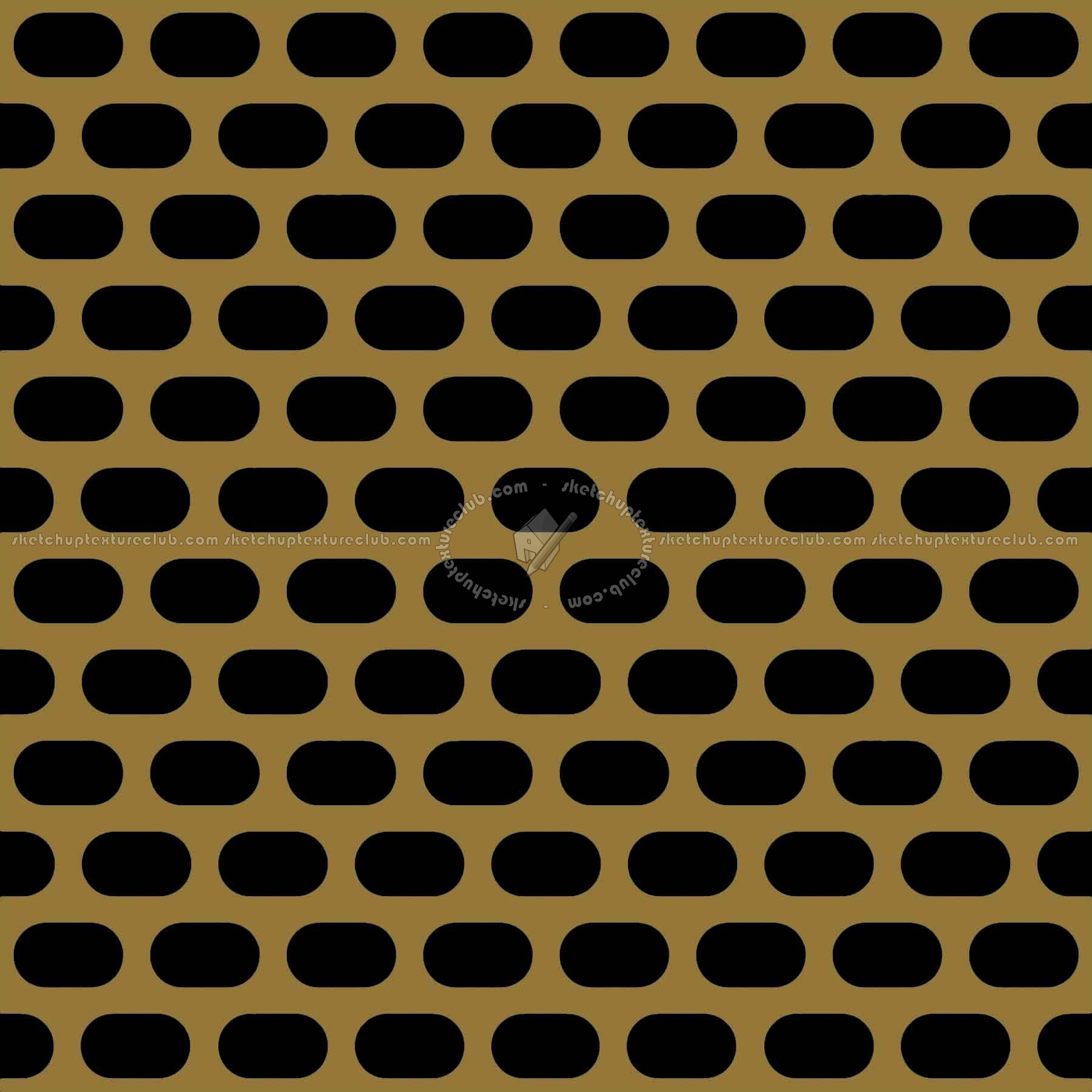 Textures   -   MATERIALS   -   METALS   -   Perforated  - Yellow panited perforate metal texture seamless 10545 - Specular