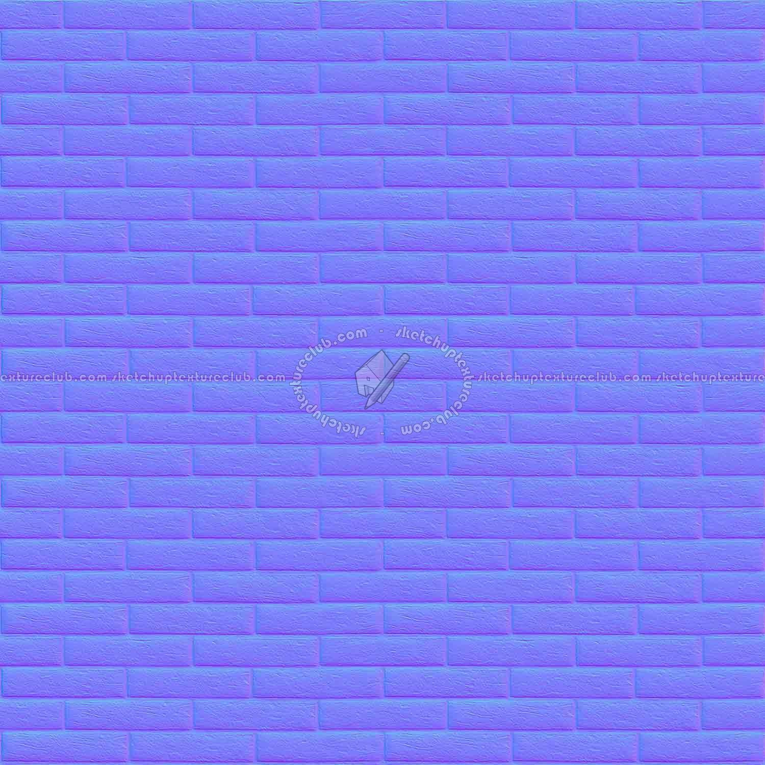 Textures   -   ARCHITECTURE   -   BRICKS   -   Facing Bricks   -   Smooth  - Facing smooth bricks texture seamless 00324 - Normal