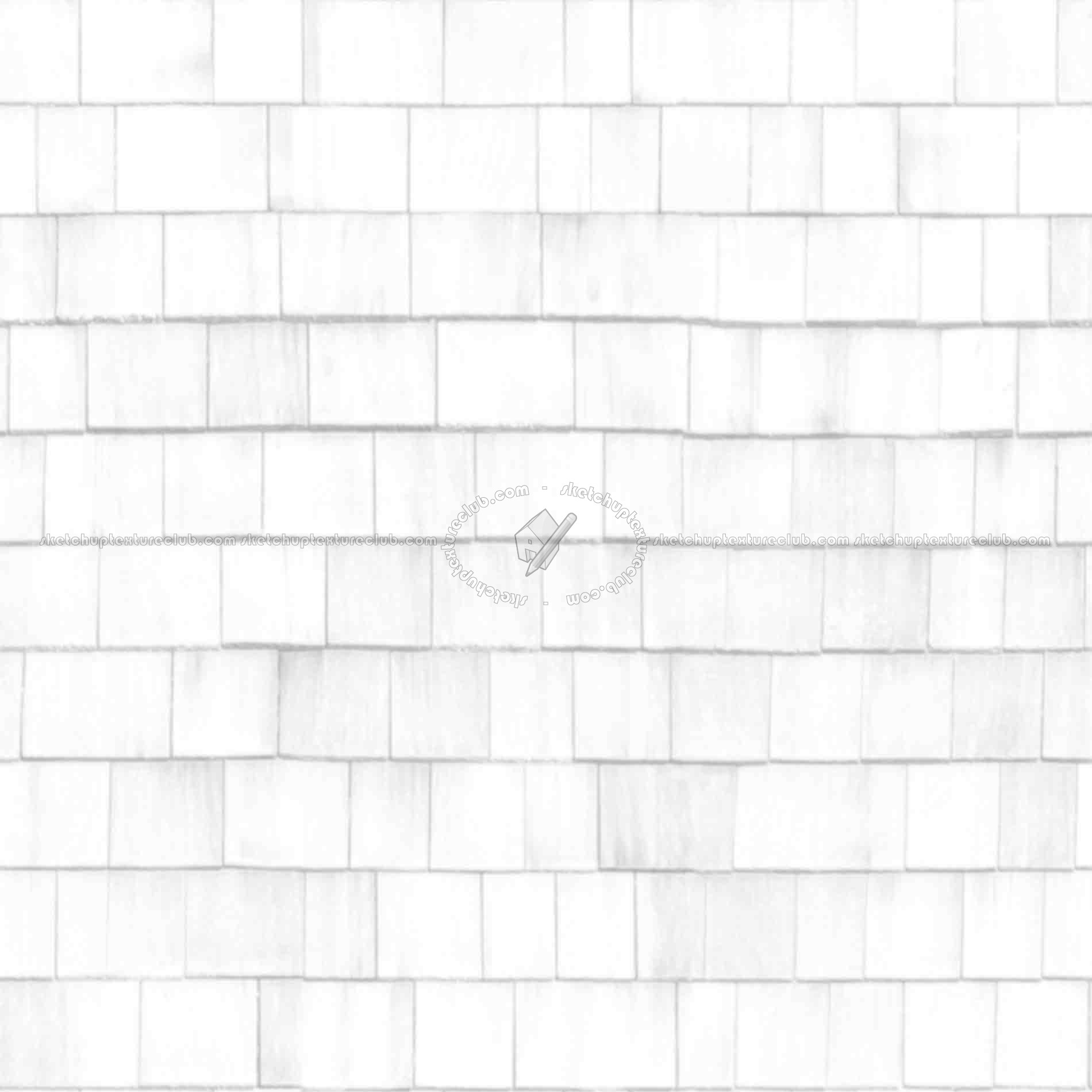 Textures   -   ARCHITECTURE   -   ROOFINGS   -   Shingles wood  - Wood shingle roof texture seamless 03853 - Ambient occlusion