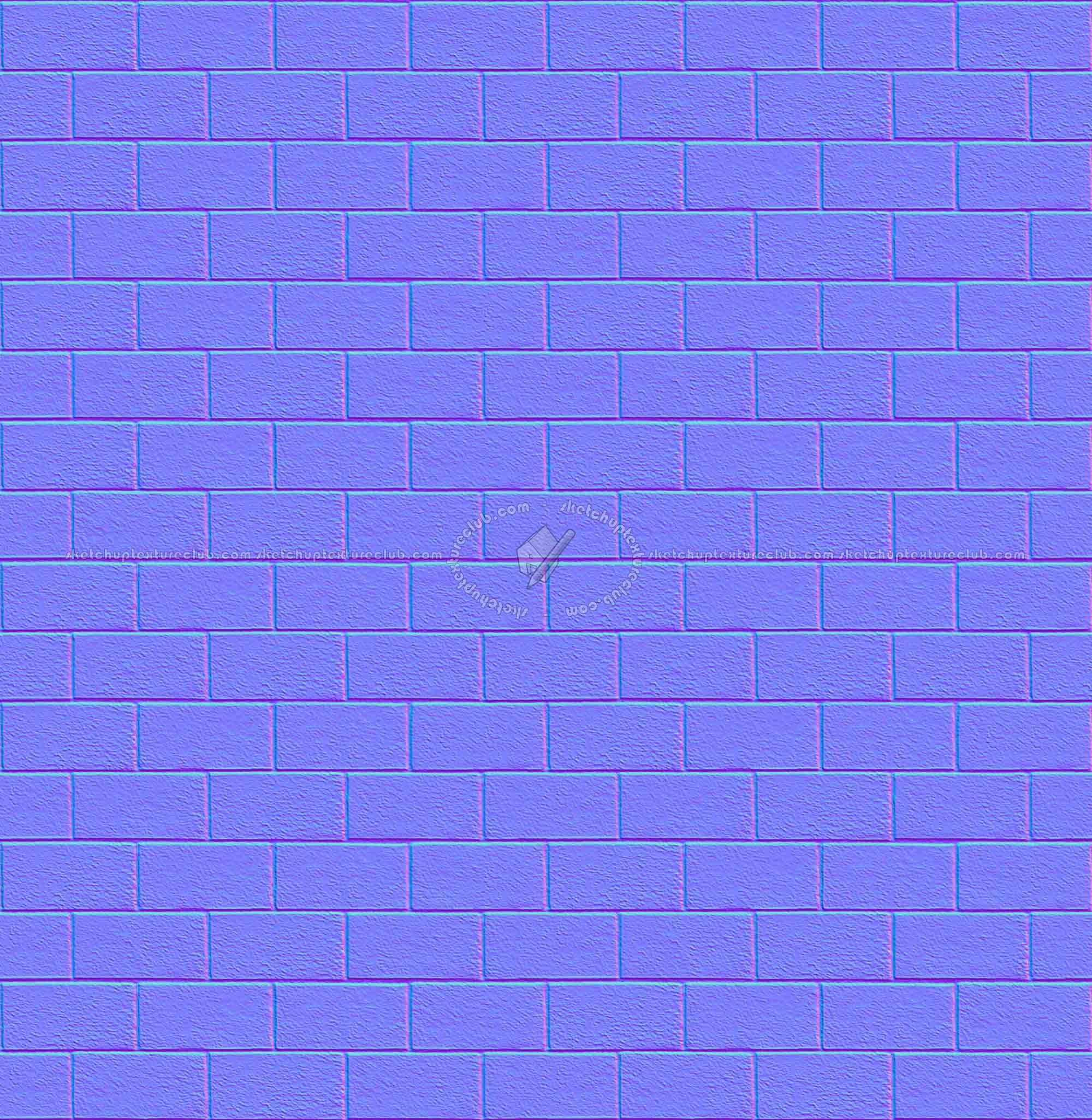 Textures   -   ARCHITECTURE   -   BRICKS   -   Facing Bricks   -   Smooth  - Facing smooth bricks texture seamless 00325 - Normal